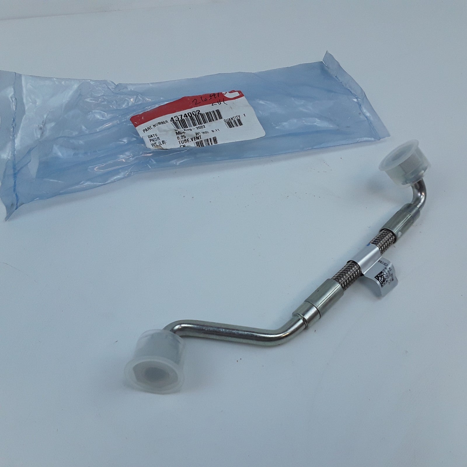 Genuine Cummins 4374002 Vent Tube Assembly Fits EPA13 15 Liter ISX QSX Engines