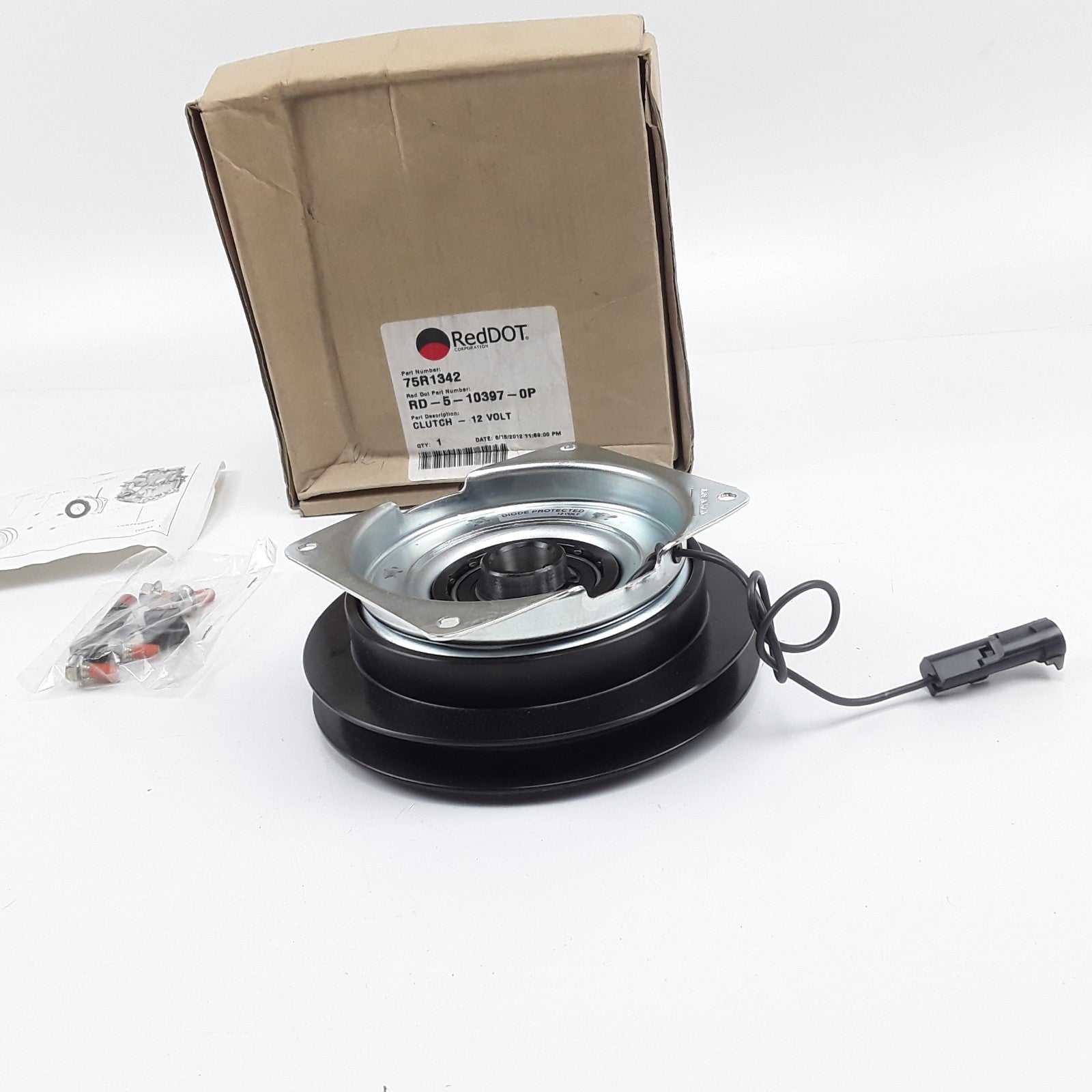 Red Dot 75R1342 Compressor Clutch Assembly 12V Heavy Duty High Performance