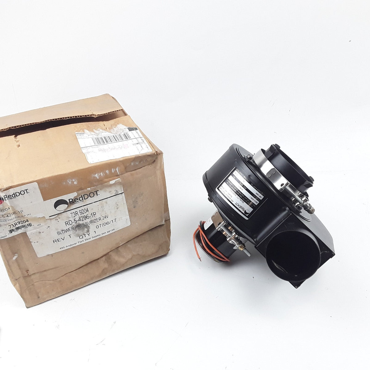 Red Dot 73R9204 HVAC Blower Motor For 24V Red Dot Booster Pressurizer Systems