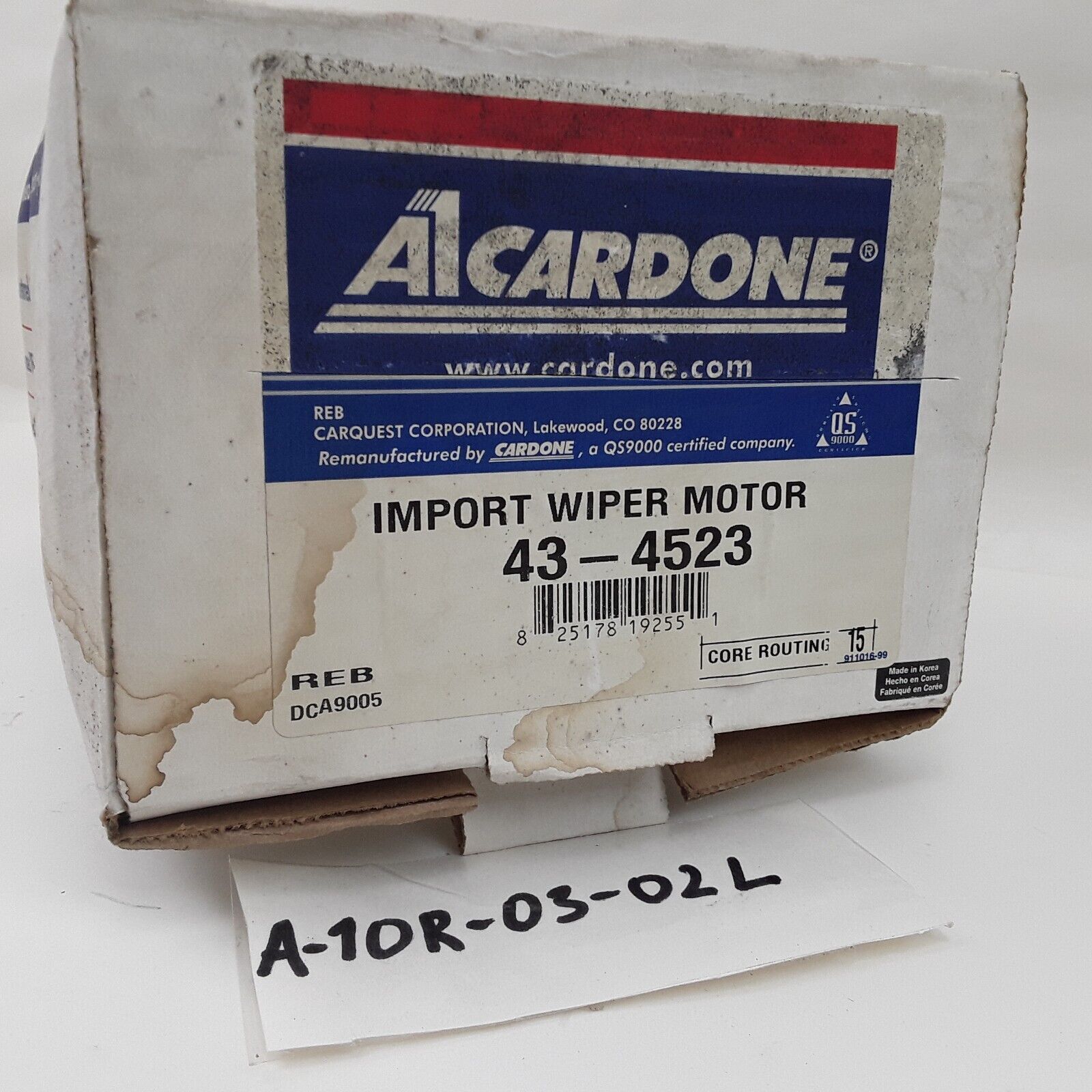 Cardone 43-4523 Windshield Wiper Motor For Kia Spectra 1.8L 2000 2001 2002-2004