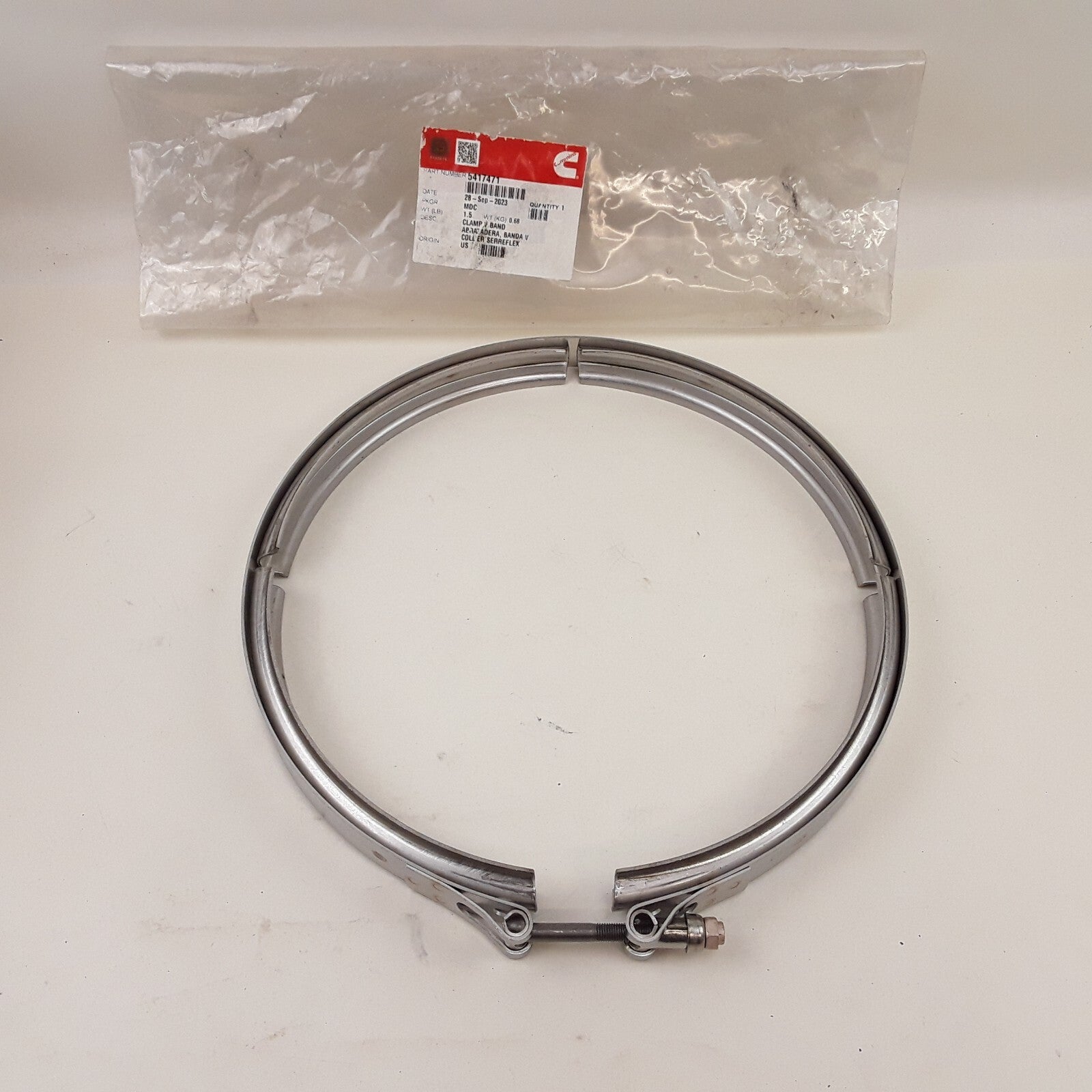 Cummins 5417471 Multi-Purpose V Band Clamp For EPA17 8.9 liter ISC/ISL Engines