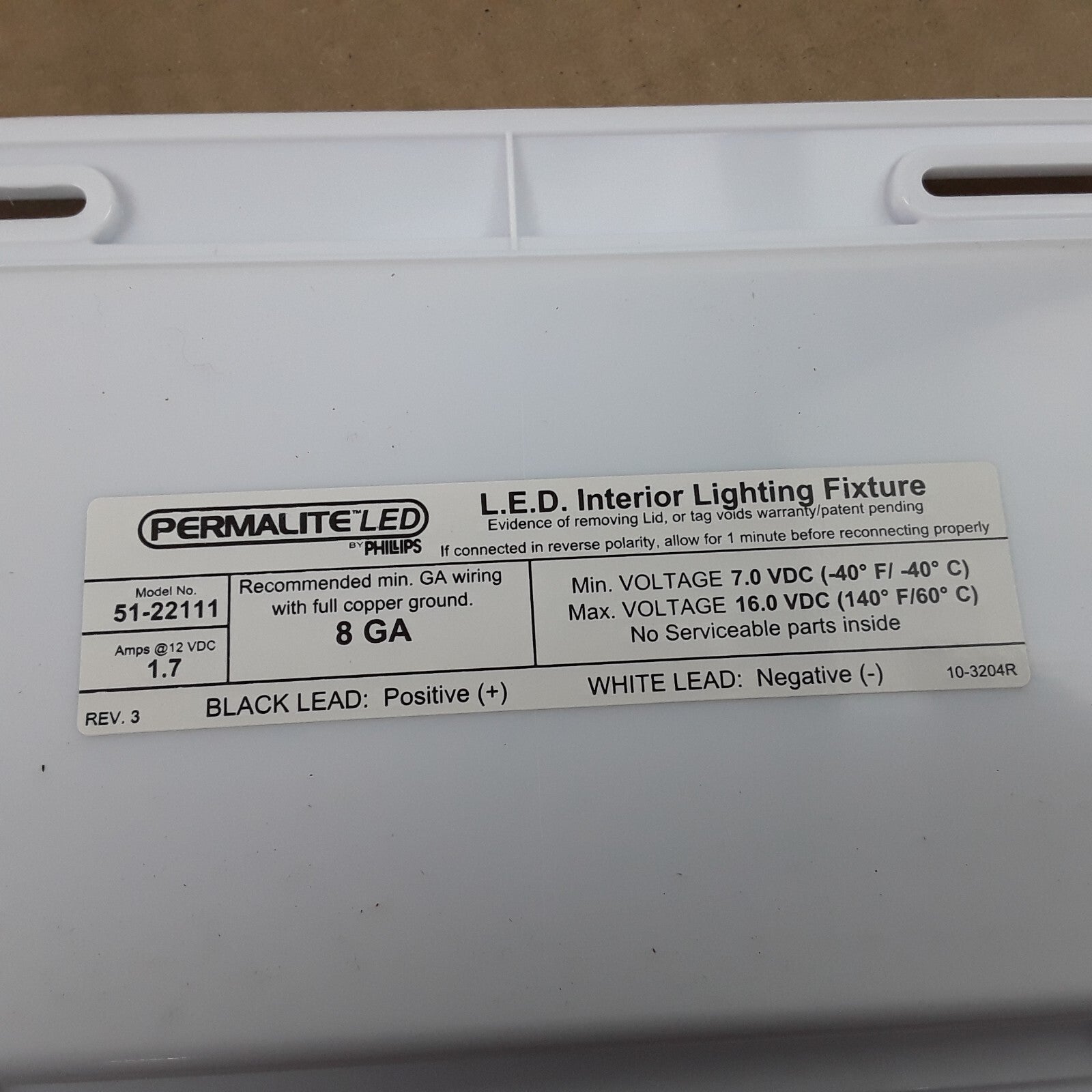 NEW Phillips 51-22111 Permalite  XB LED Cutting Edge Technology 7V-16V DC