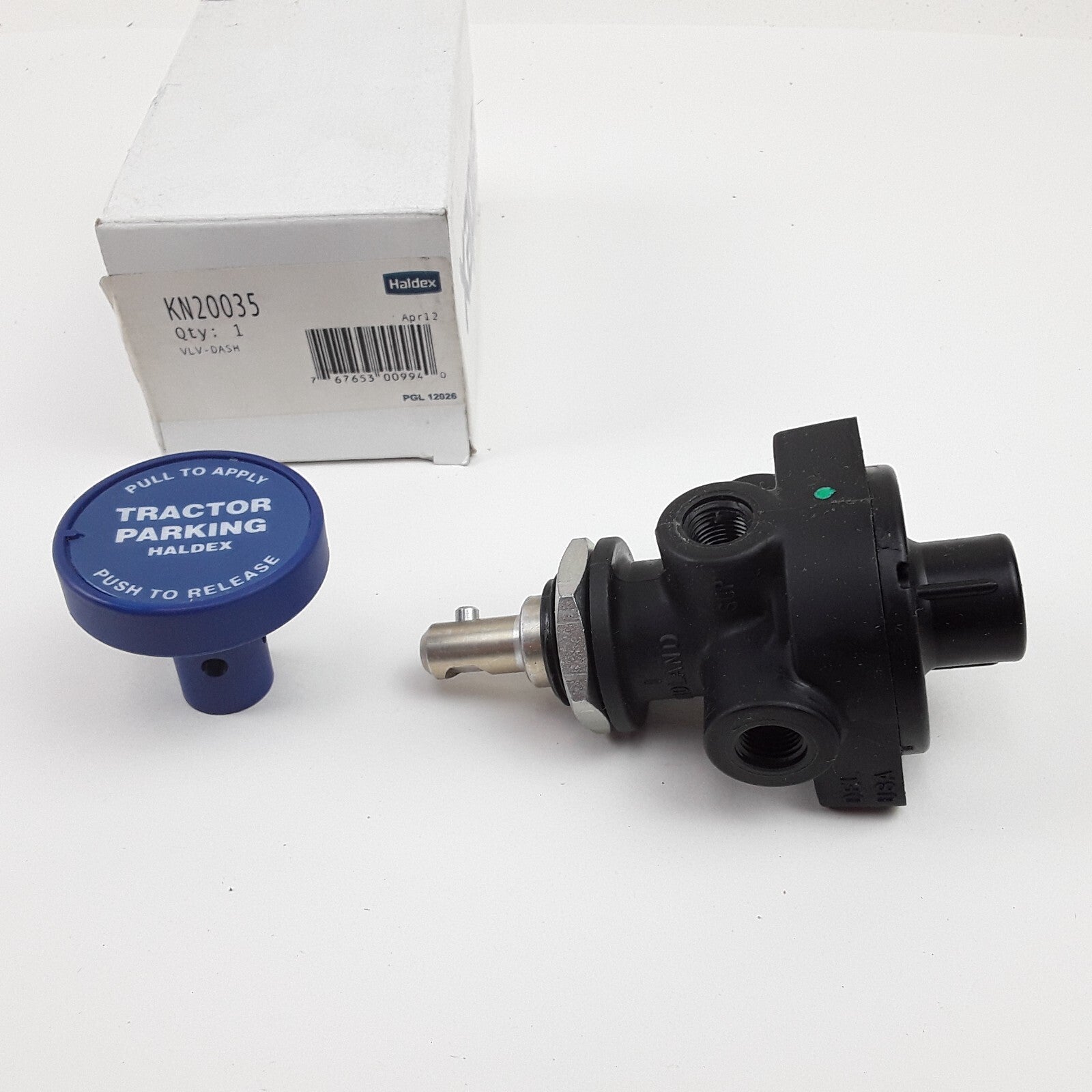Haldex KN20035 Push-Pull Tractor Parking Air Brake Control Valve With Knob