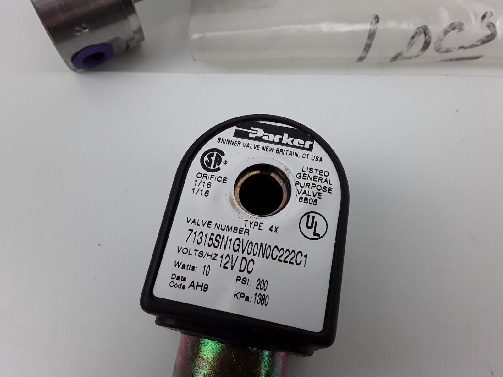 GENUINE PARKER 71315SN1GV00 AH9 Valve 71315SN1GV00N0C222C1 TYPE 4X 12V Solenoid - HotCarParts