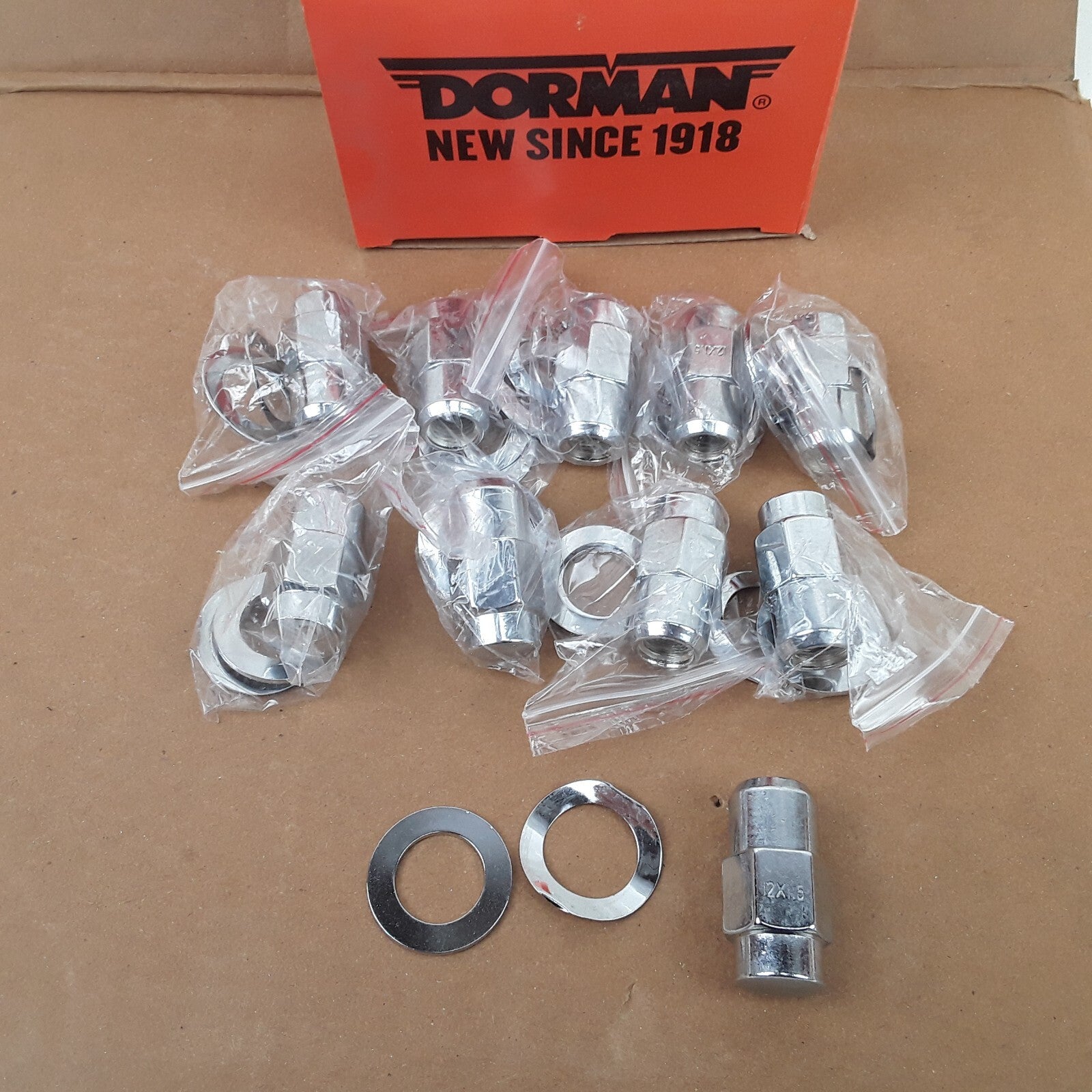 Wheel Lug Nut M12-1.50 Mag - 19mm Hex, 40mm Length Fits Honda Isuzu Chevrolet