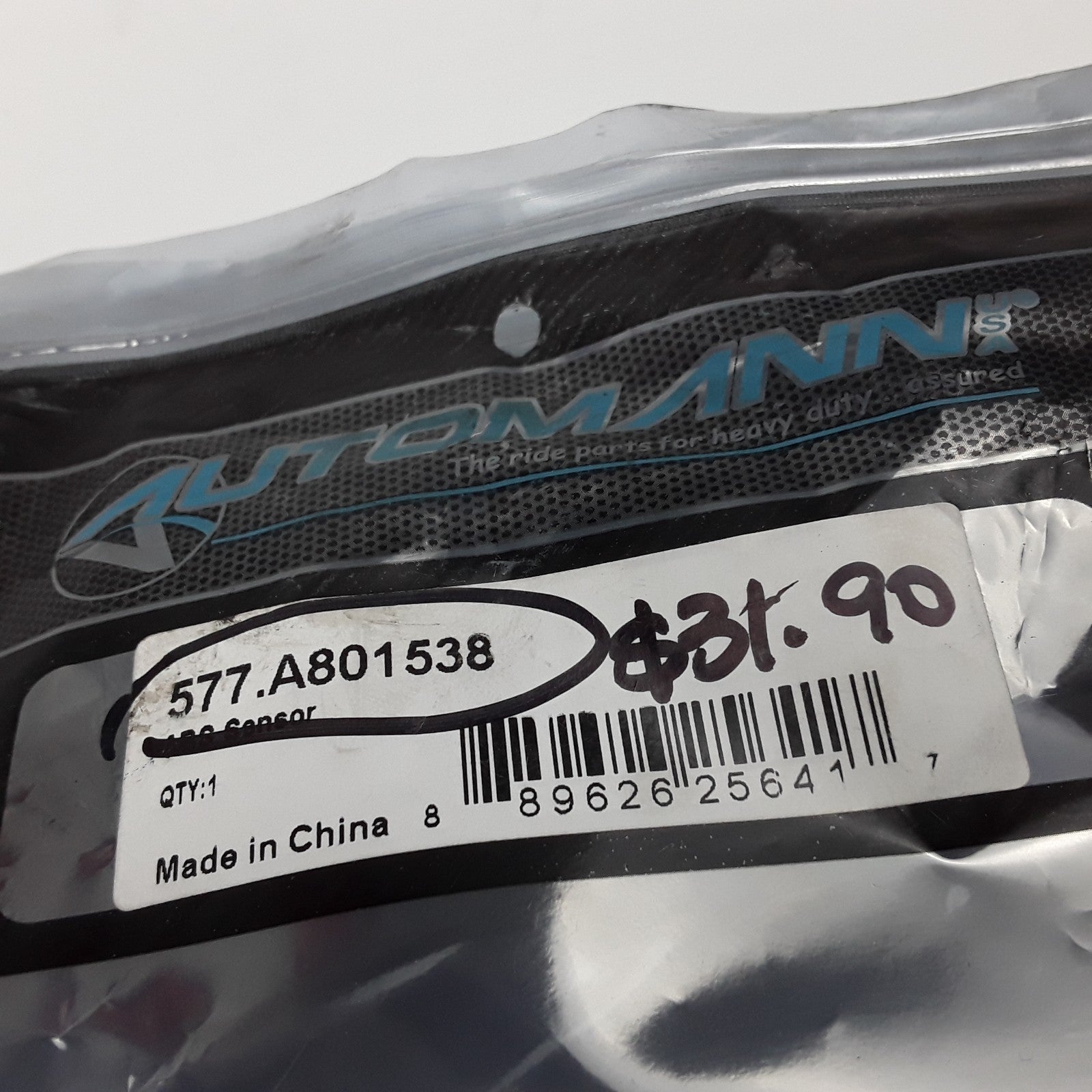 Automann 577.A801538 ABS Wheel Speed Sensor Assembly Fits Heavy Duty Trucks
