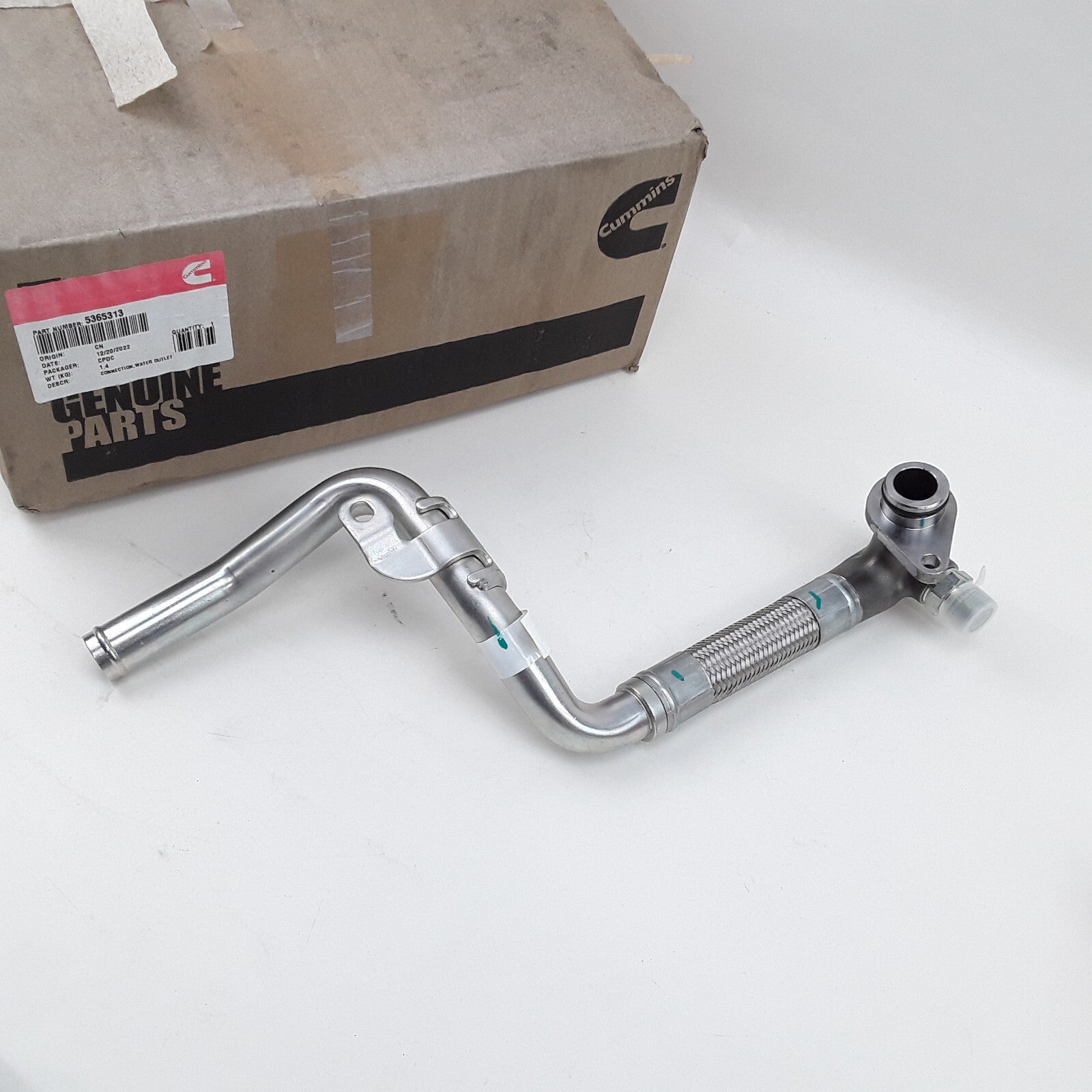 Cummins 5365313 Exhaust Cooler Water Outlet Connection Tube For ISB/QSB Engines