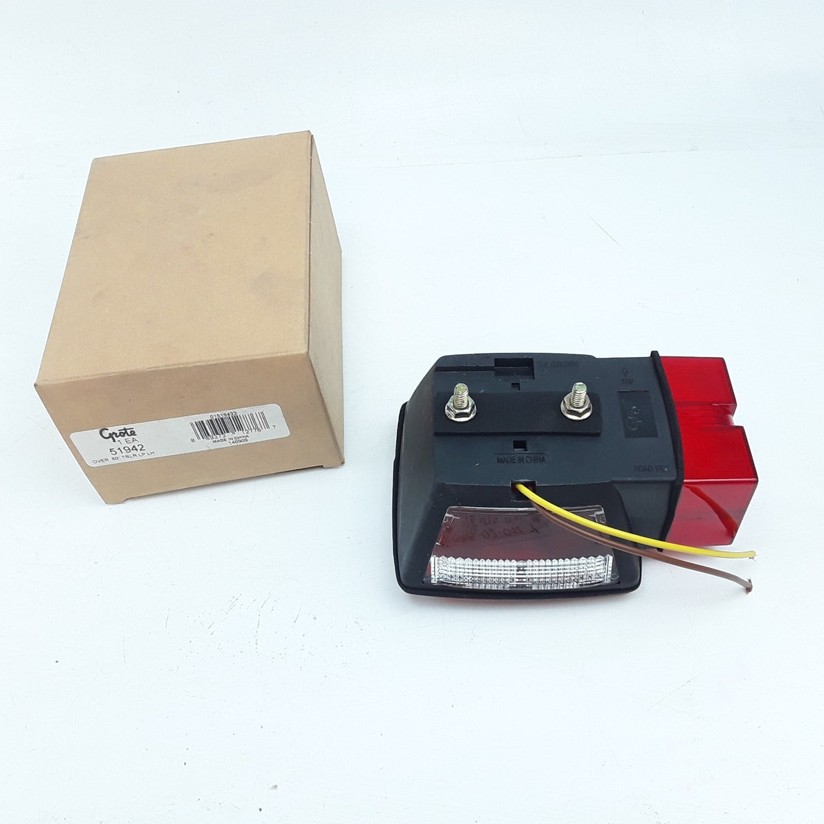Left Stop Tail Lighting Kit For Trailers Over 80in S/T/T w/ License Window & C/M
