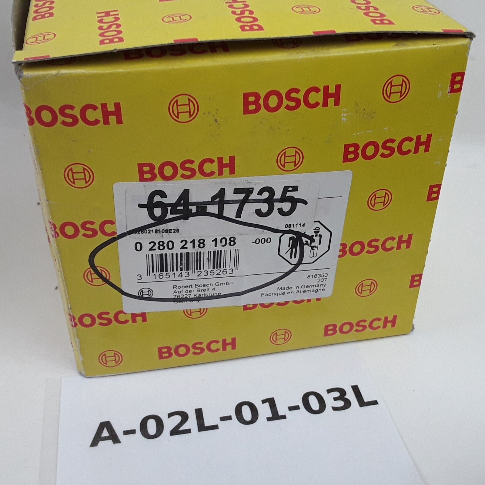 Bosch 0280218108 Mass Air Flow Sensor Fits Volvo C70 S70 S60 V70 S80 (1999-2002)