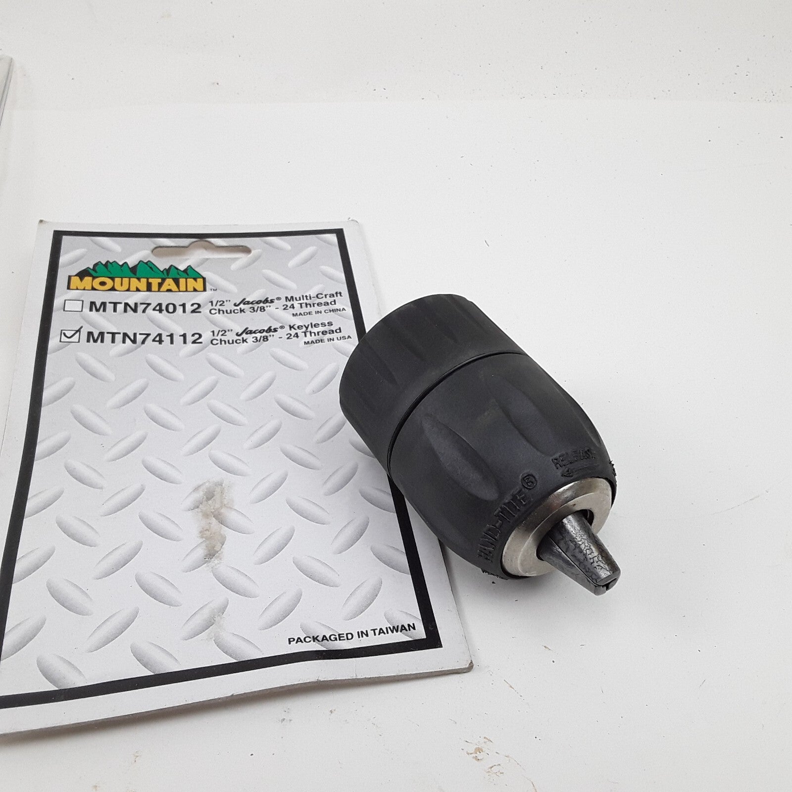 Mountain MTN74012 - 1/2" Jacobs Multi-Craft Chunk 3/8" - 24 Thread Fo Drill
