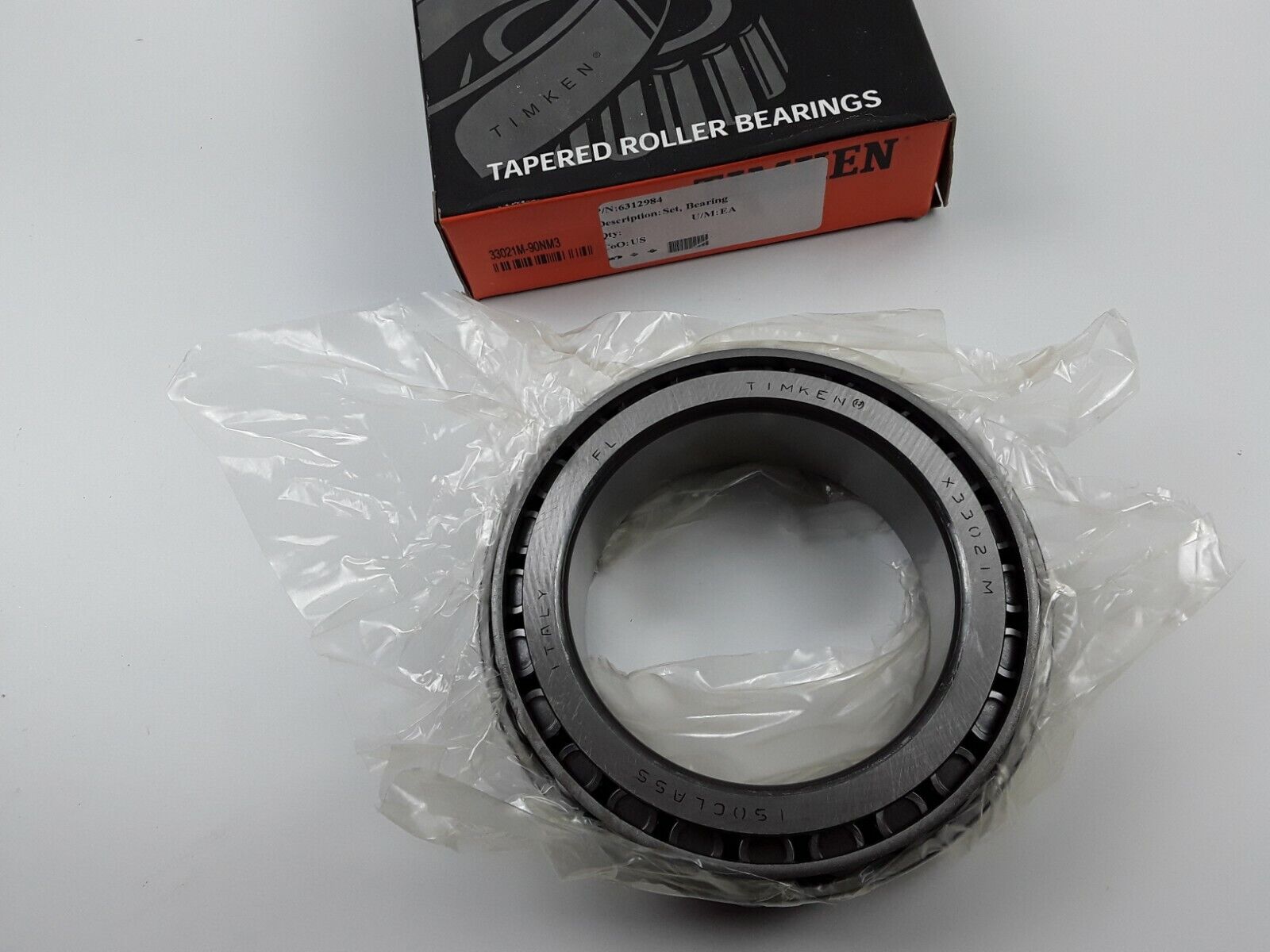 New Genuine Timken 33021M-90NM3 Tapered Roller Bearing Race Kit 33021M, X33021M - HotCarParts