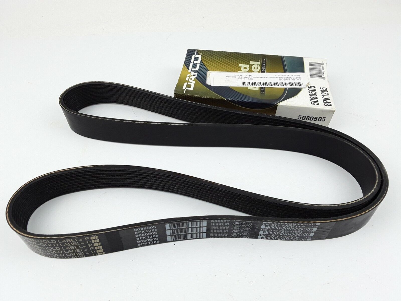 Serpentine Belt Dayco 5080505 8PK1285 For Generator / Alternator FREE SHIPPING - HotCarParts