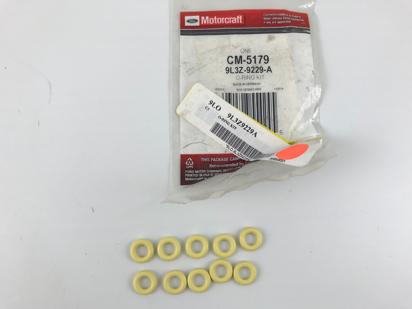 GENUINE OEM Motorcraft CM-5179 Fuel Injector O-Ring Kit Upper 9L3Z-9229-A FAST S - HotCarParts