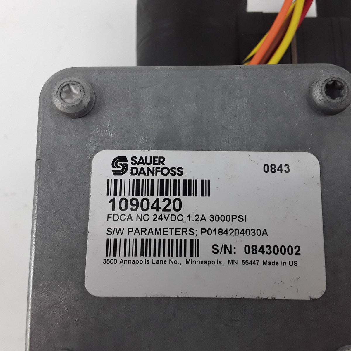 Sauer Danfoss 1090420 Hydraulic Fan Drive Control FDCA NC 24VDC 1.2A 3000PSI