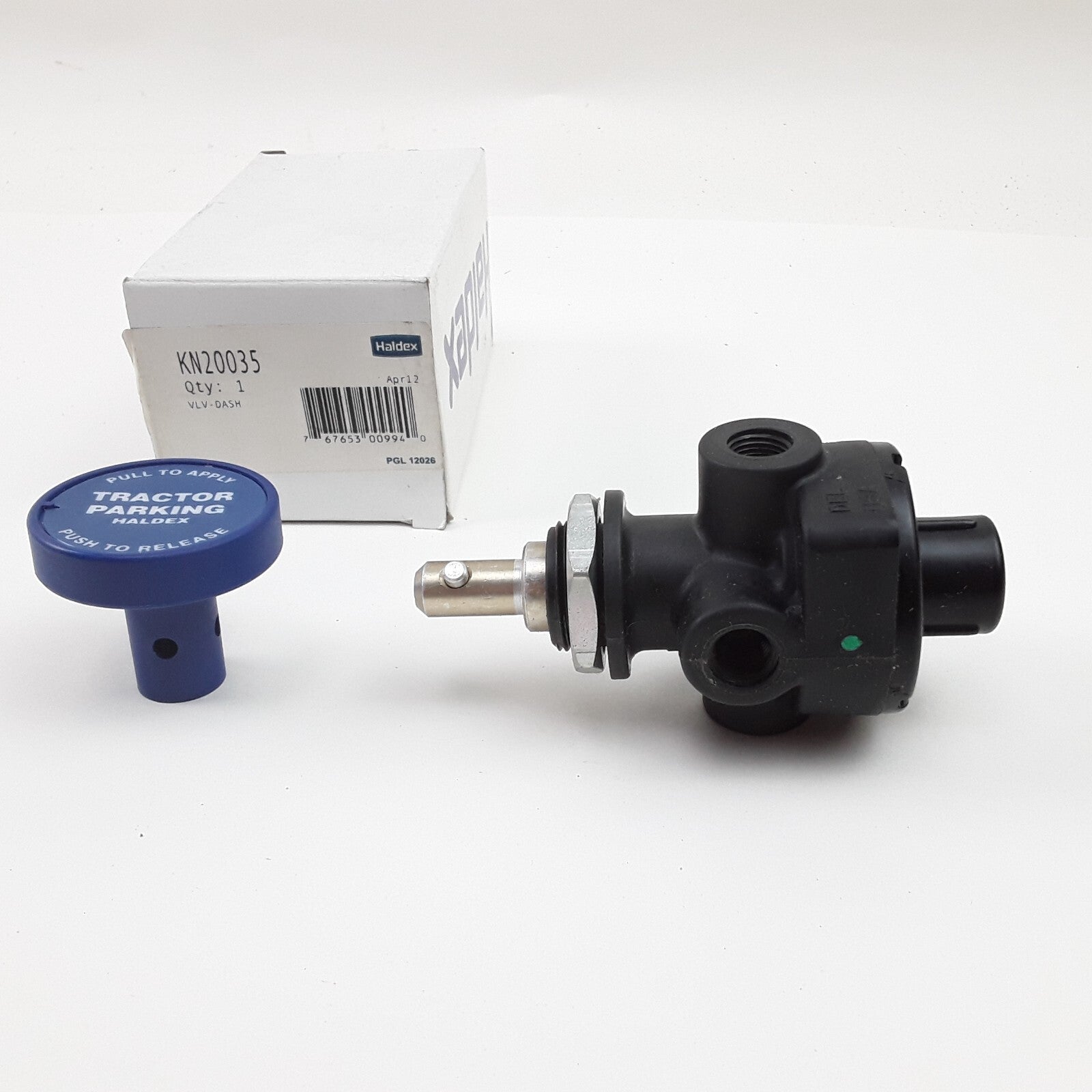 Haldex KN20035 Push-Pull Tractor Parking Air Brake Control Valve With Knob