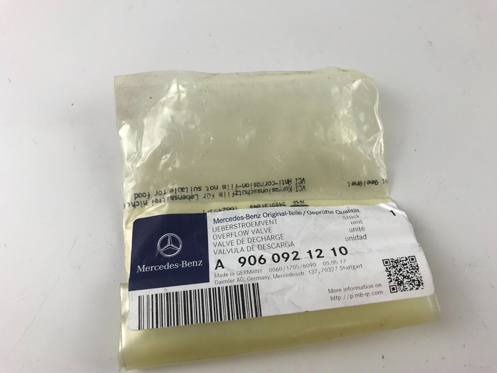 GENUINE OEM Mercedes-Benz VALVE A9060921210 DDE-A9060921210 for Mercedes FAST SH - HotCarParts