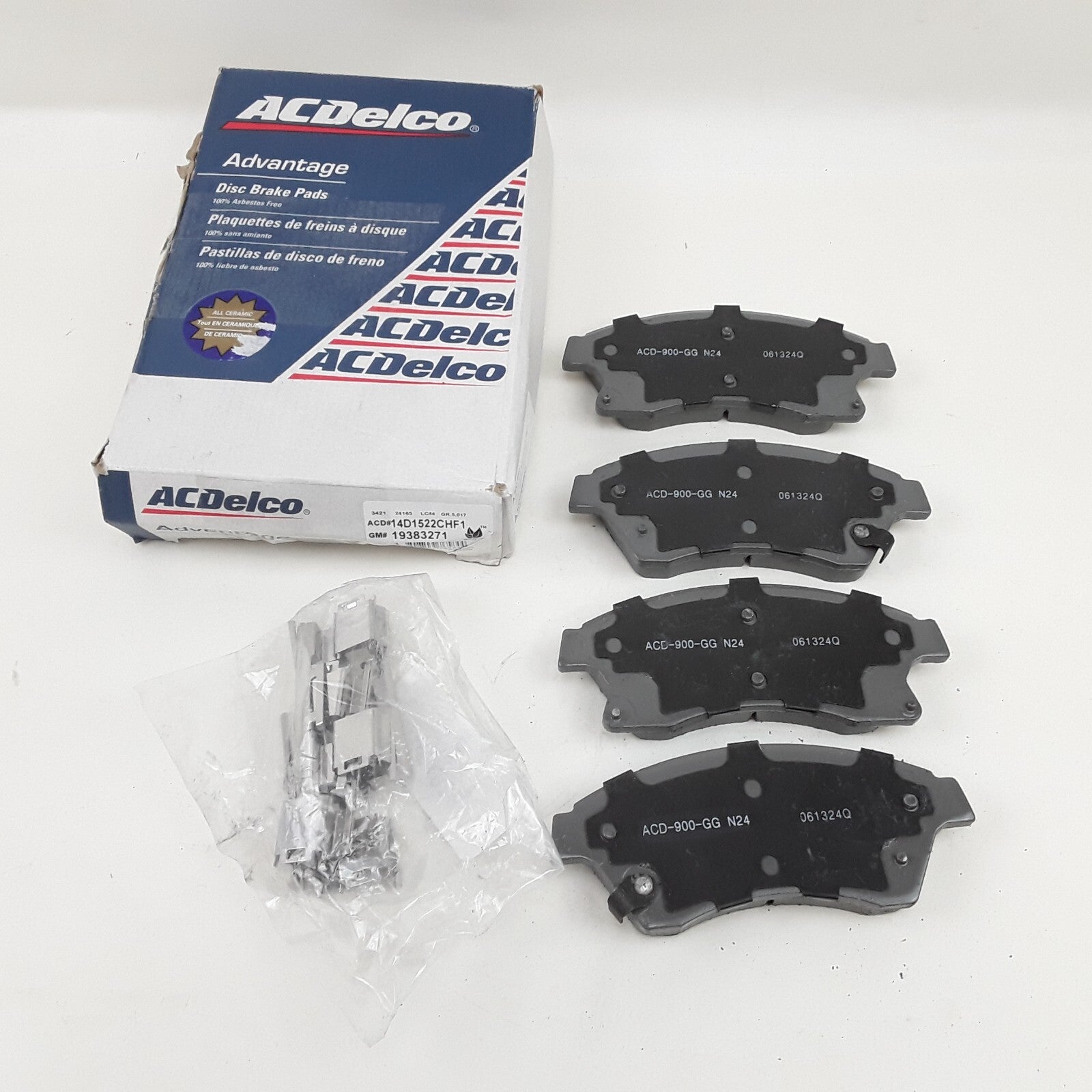 Disc Brake Pad Set Ceramic Fits Cadillac ATS 2013 Chevrolet Cruze 2010-2015
