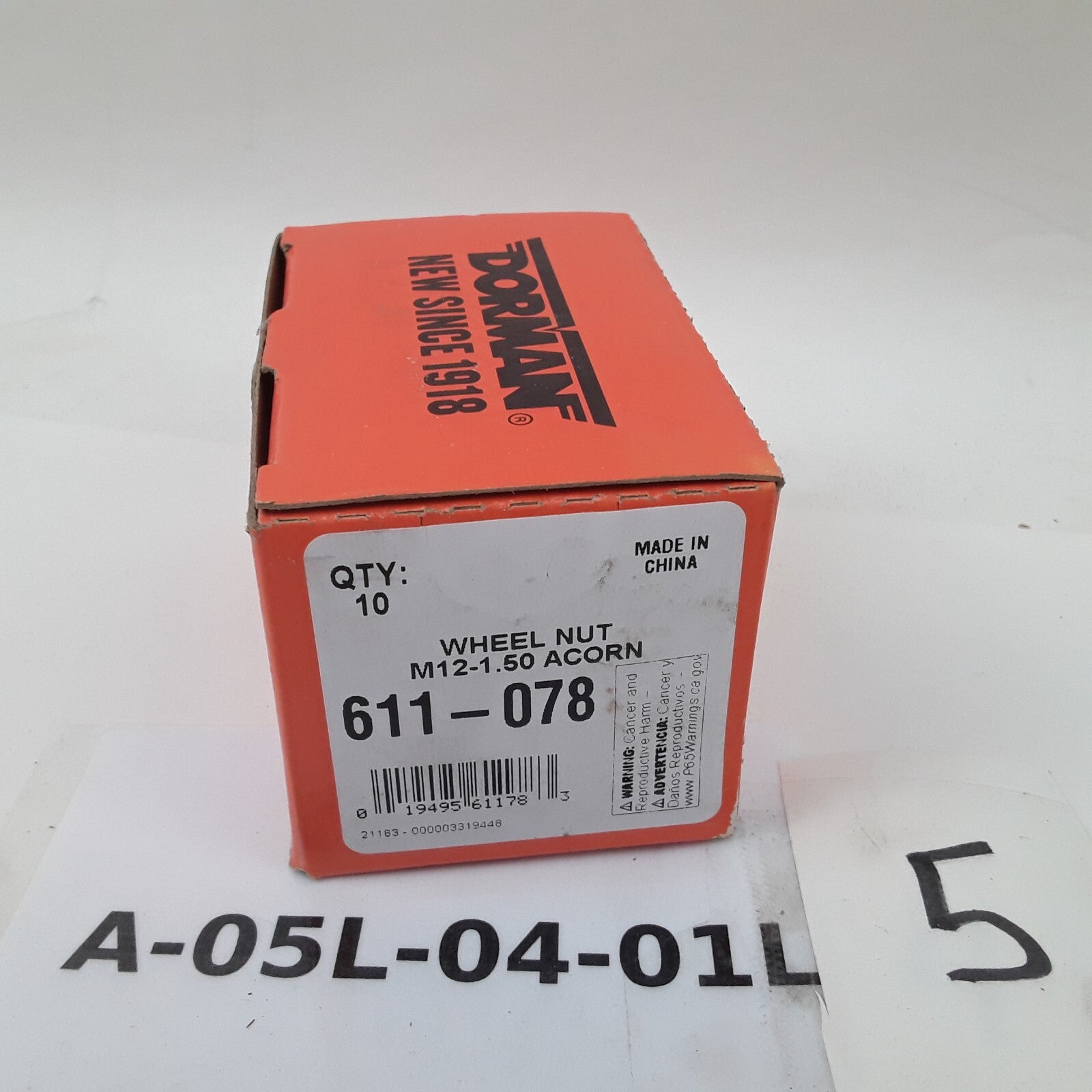 10 pcs Wheel Nut M12-1.50 Acorn - 21mm Hex 33.5mm Fit Dodge Plymouth Mitsubishi