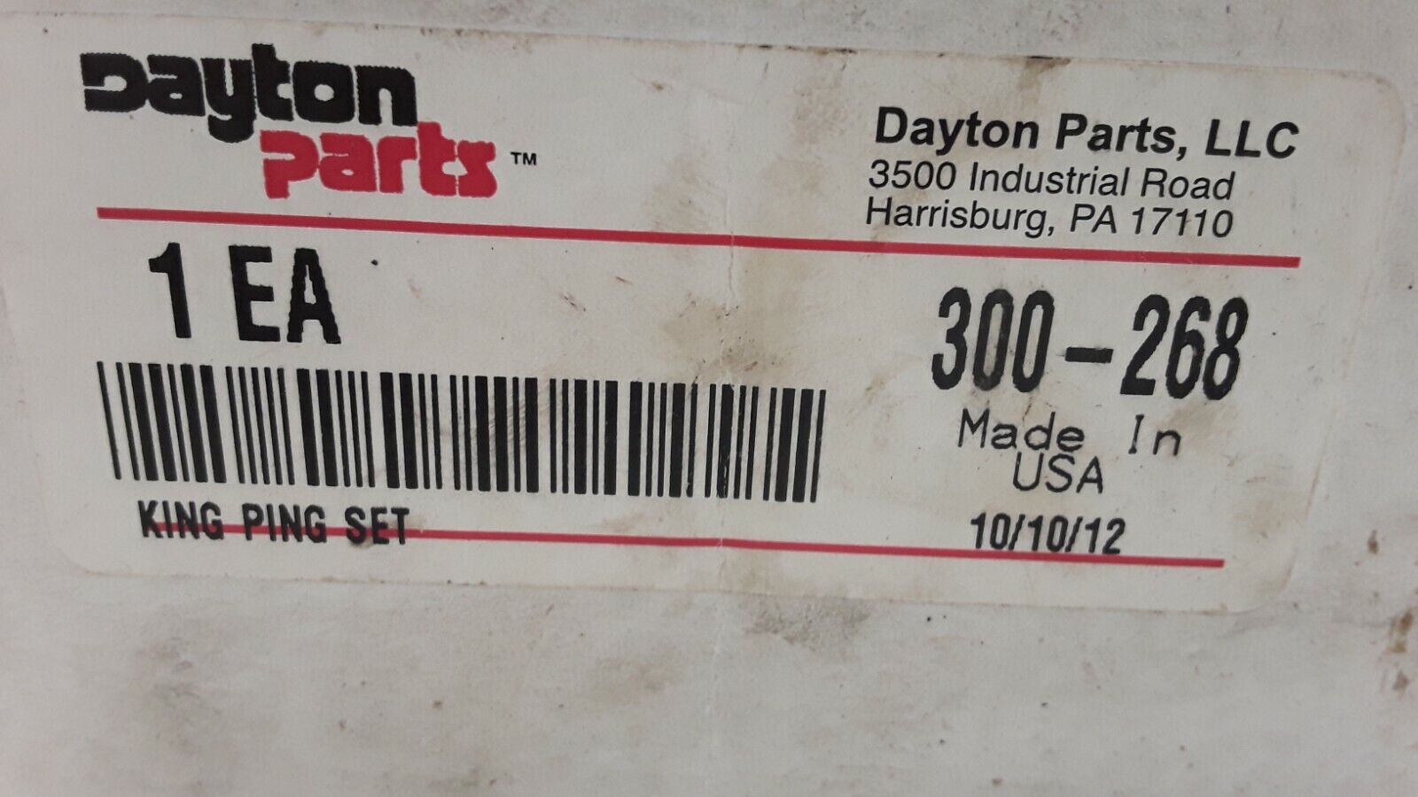 NEW Dayton Parts 300-268 King Pin KIT AS ON PICTURES - HotCarParts