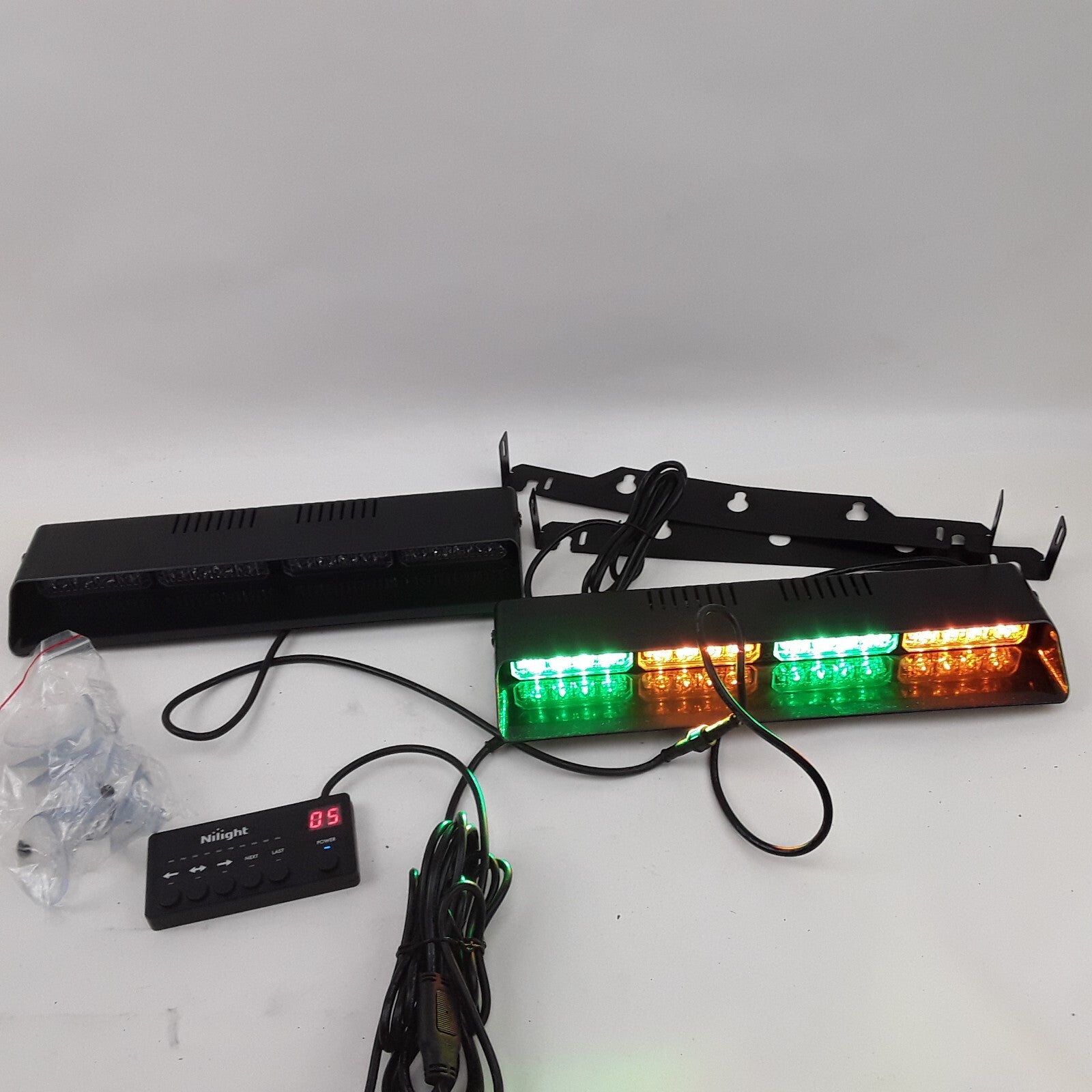 Nilight 32-82AG Car Truck Emergency Dashboard Dash Strobe Lights Multi-Color