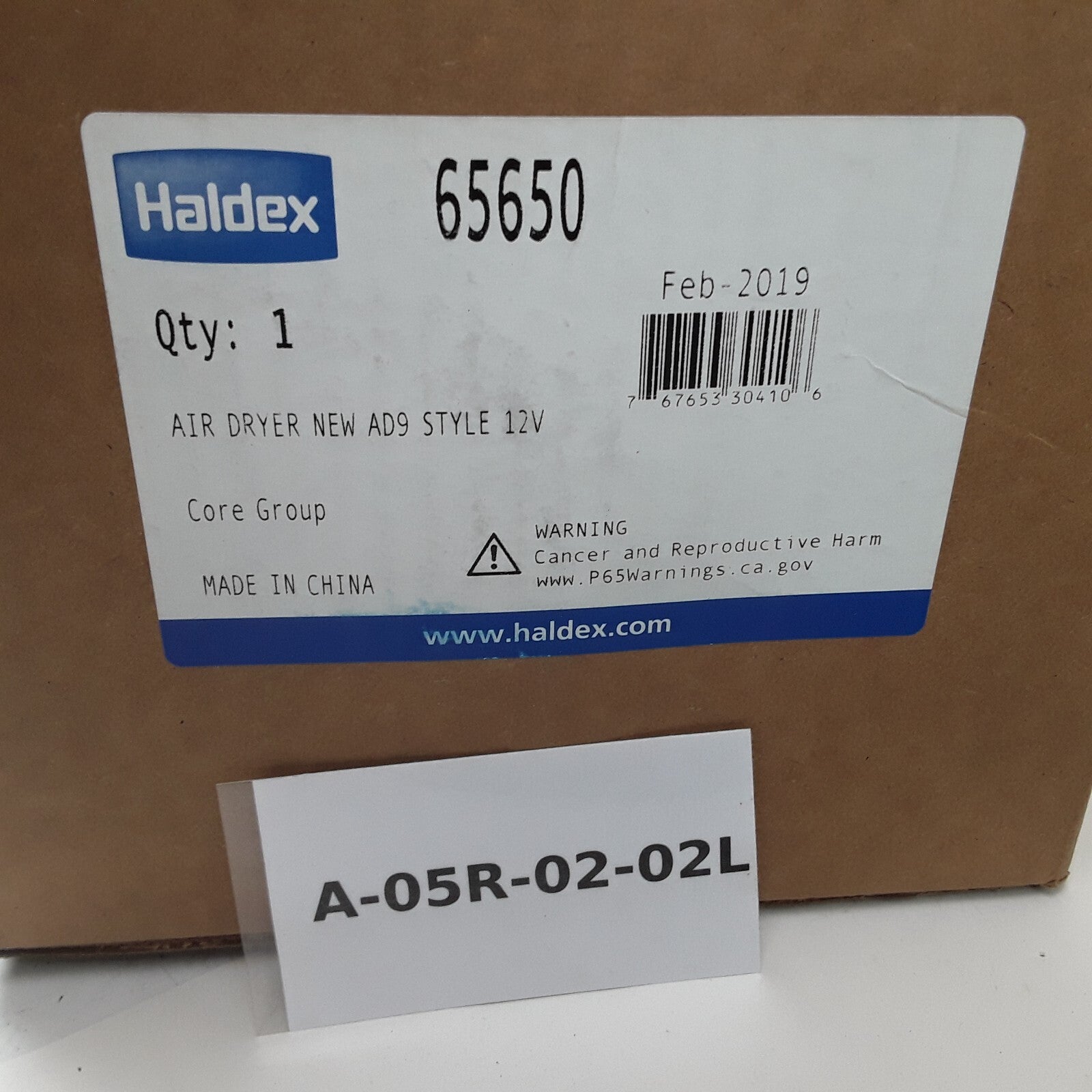 Haldex 65650 - Air Brake Dryer Valve - AD-9 Heater Soft Seat Purge Heavy Duty