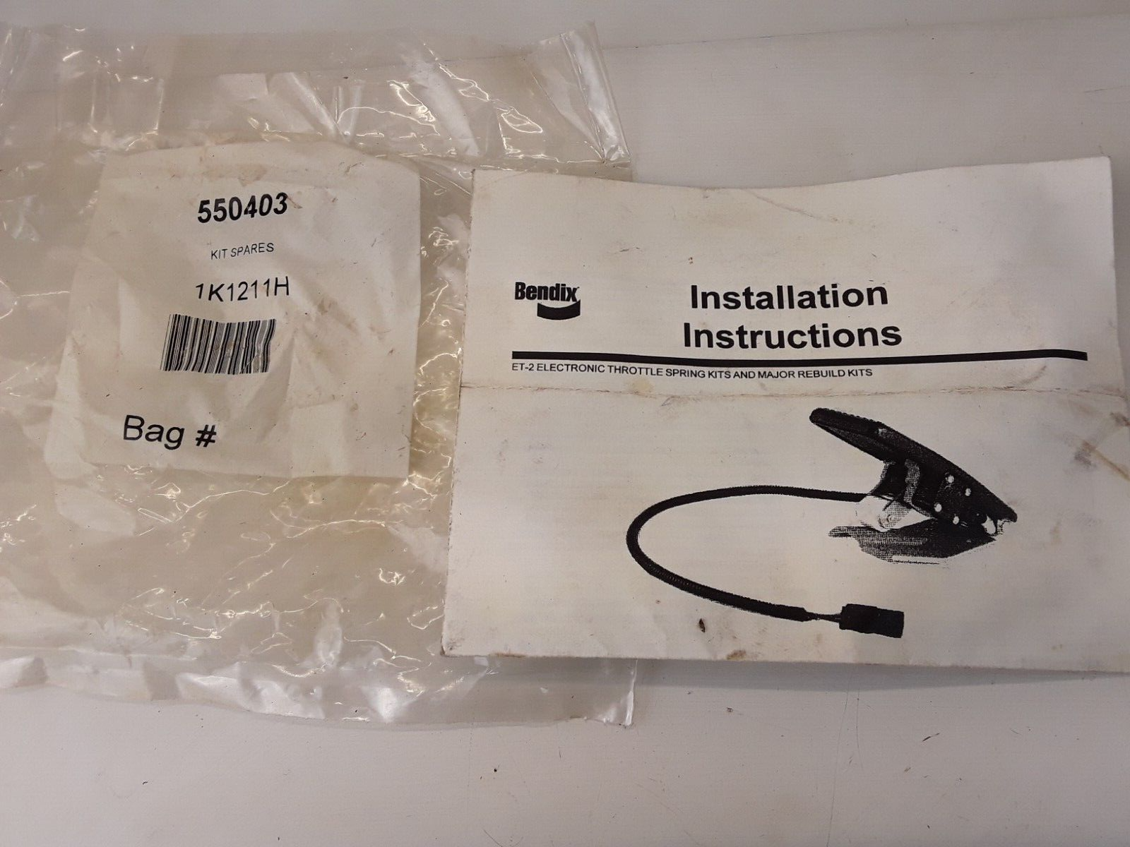 Bendix 550403 ET-2 Electronic Throttle Major Repair Rebuild Kit New Fr