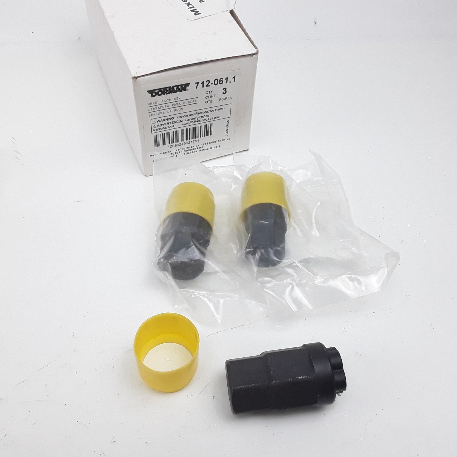 Dorman 712-061.1 Wheel Lock Replacement Key Hex-Size 19 mm Length 43 mm Set of 3