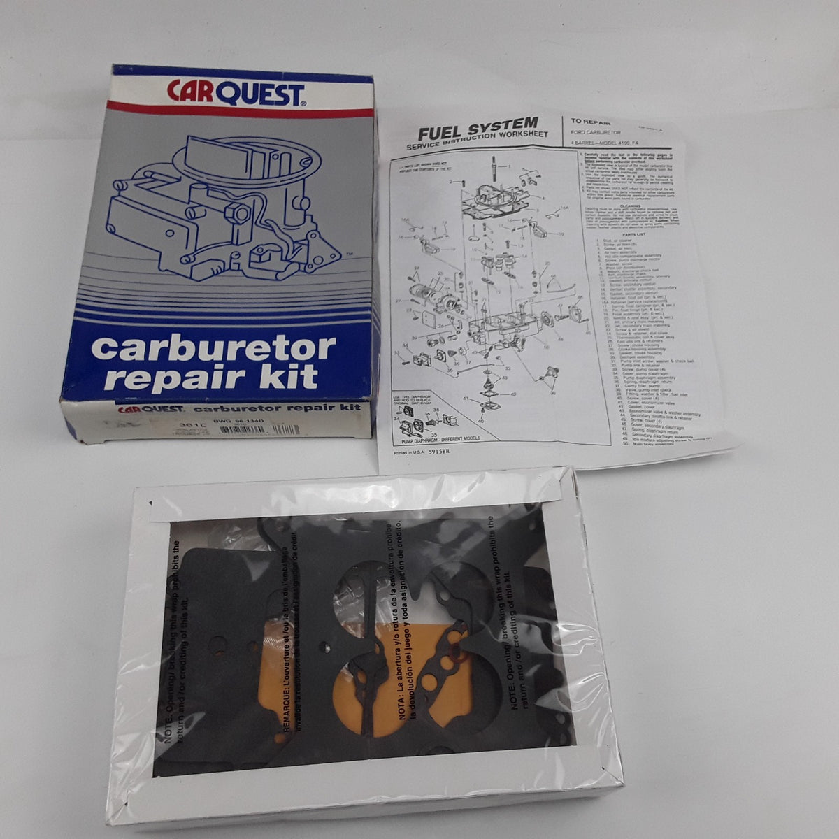 Carburetor Repair Kit Fits Oldsmobile Cadillac Pontiac Buick Chevrolet 1955-1969