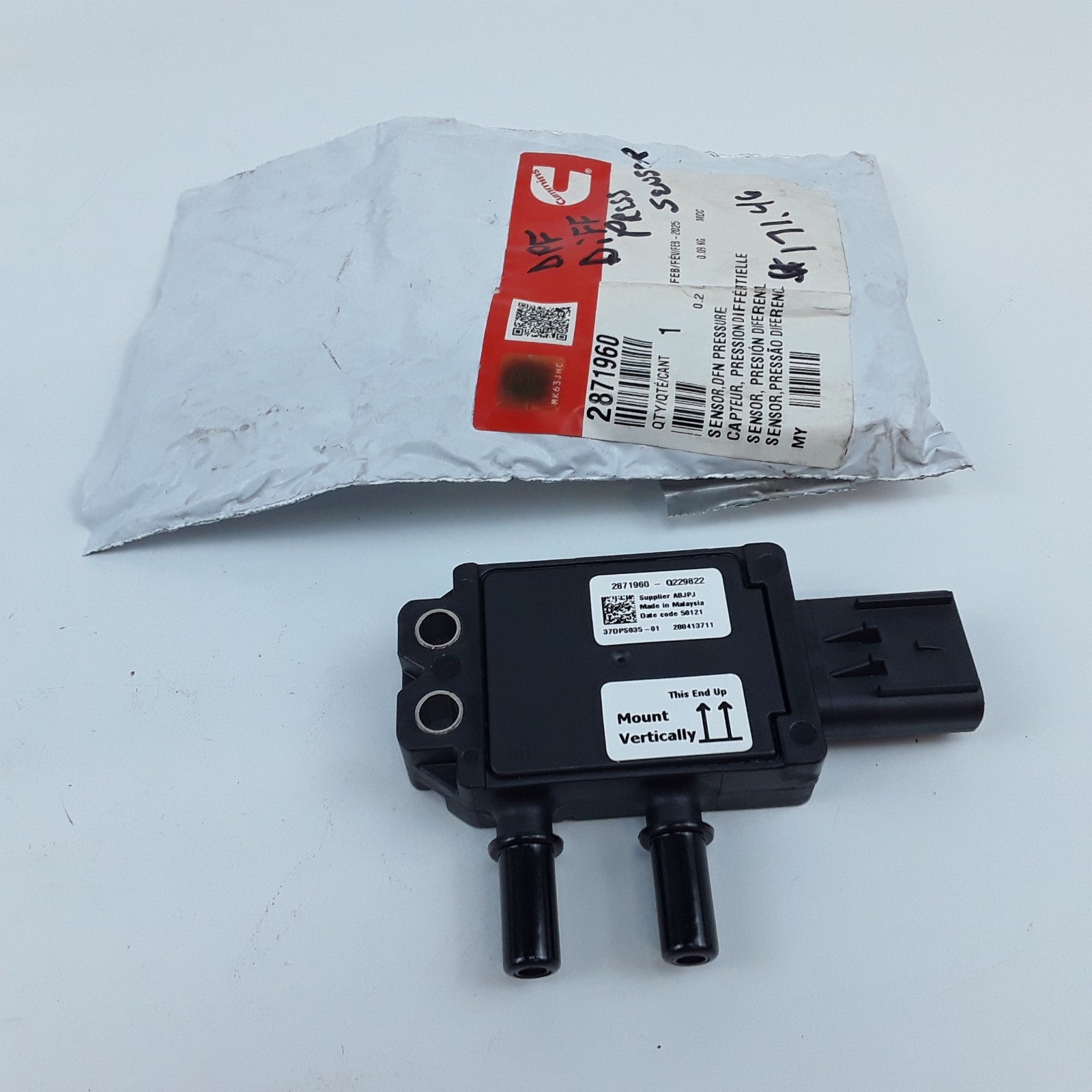 GENUINE Differential Pressure Sensor Fits Kenworth Mack Peterbilt Freightliner