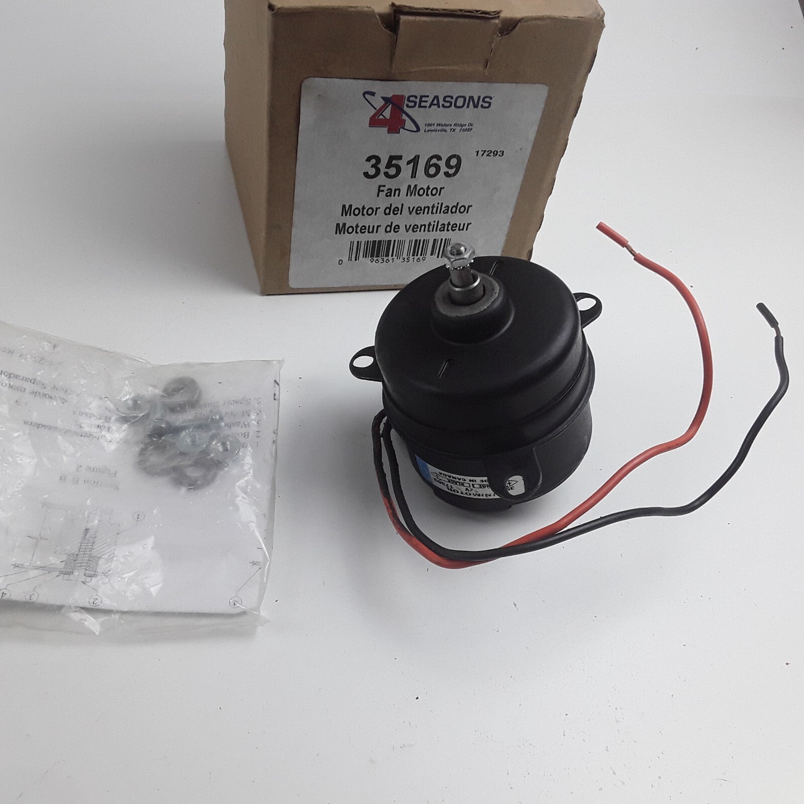 Four Seasons 35169 Condenser Fan Motor For Mazda 626 Miata (1999 2000 2001-2005)