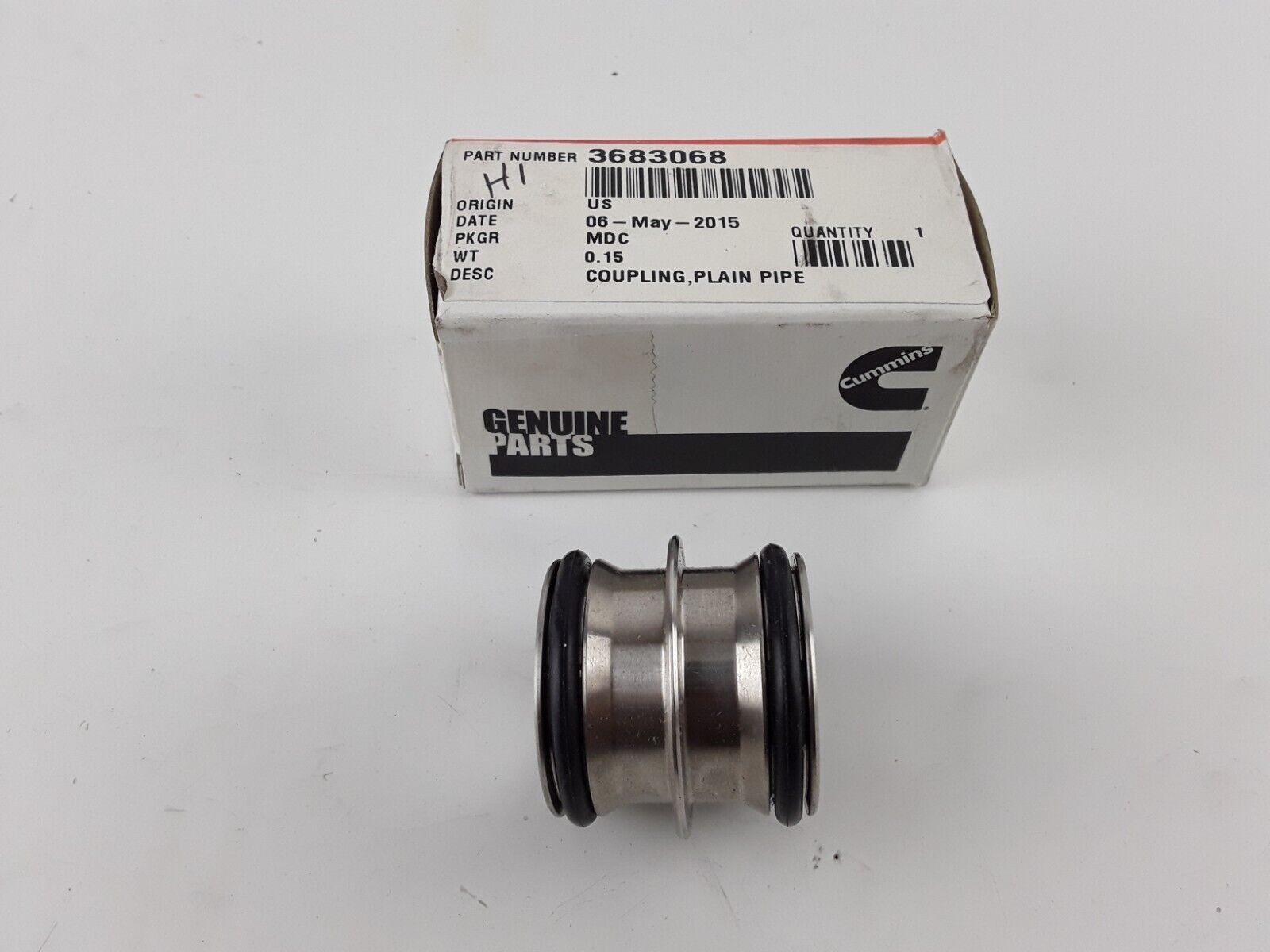 OEM Cummins 3682808 Plain Pipe Coupling 15L ISX QSX p/n 3683068 3682544 3682810 - HotCarParts