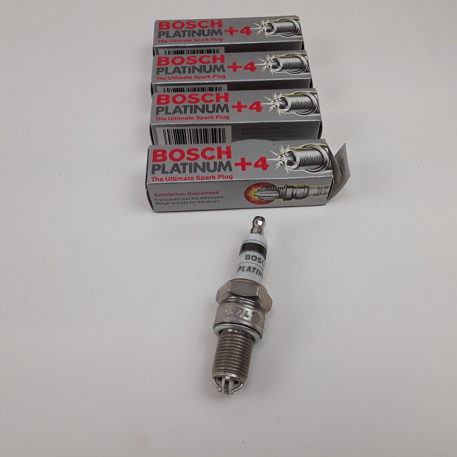 4 Spark Plugs For Bosch 4477 Fits Audi, Porsche, Volkswagen, Volvo, and More