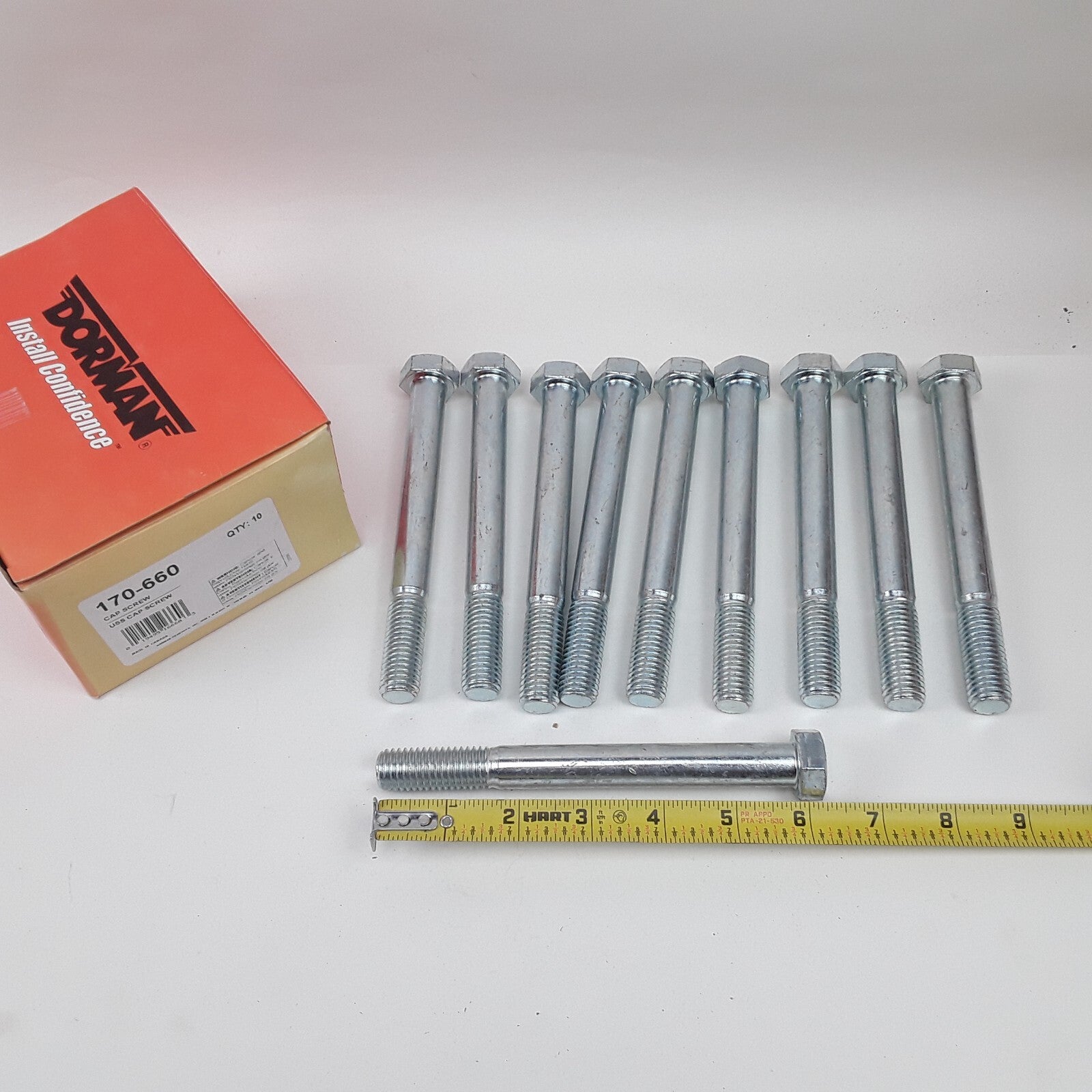 Multipurpose Car Truck Bolt Cap Screw-Hex Head-Grade 5- 5/8-11 x 6 In Pack of 10