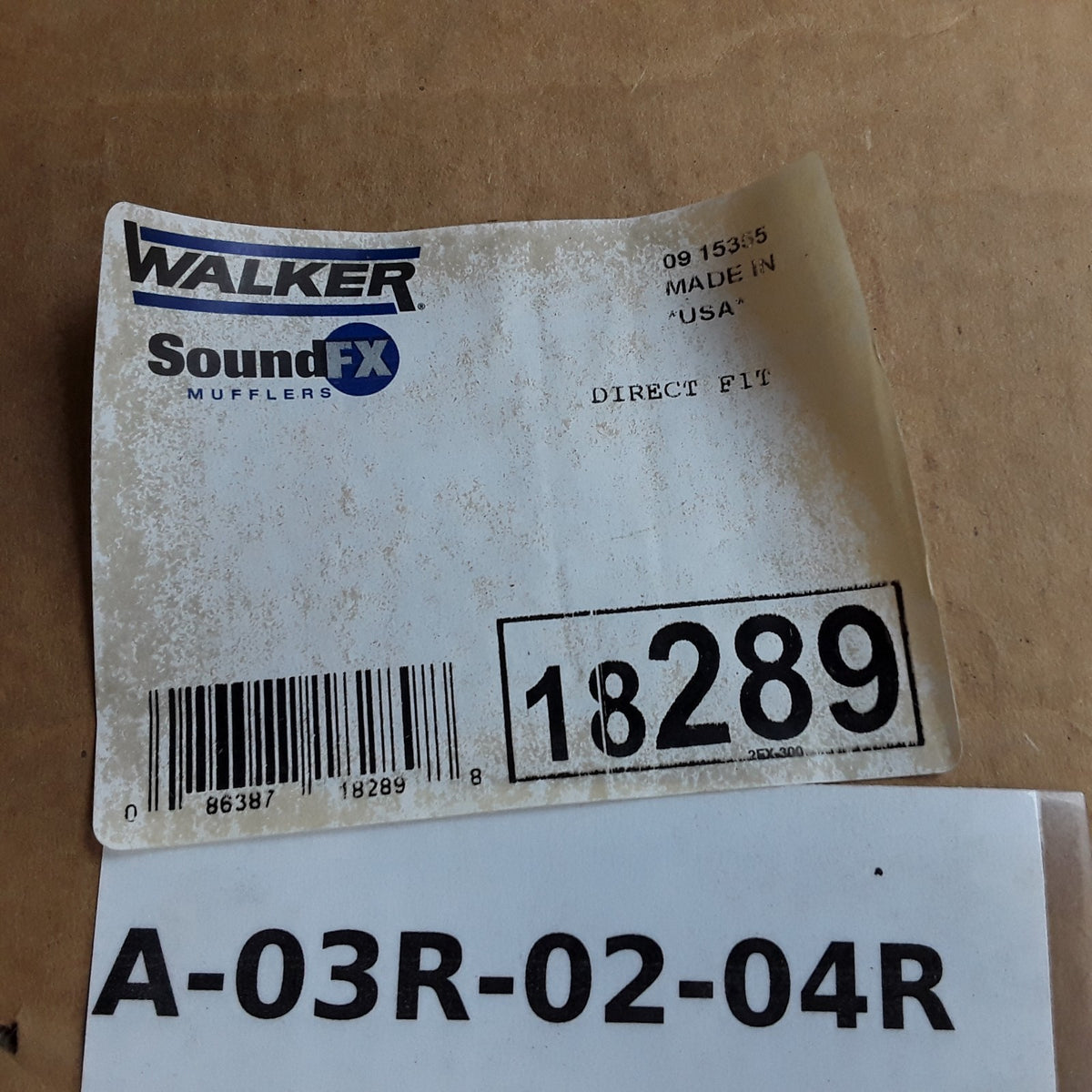 Walker 18289 Direct Fit Exhaust Muffler Assembly Fits Toyota Tercel 1989