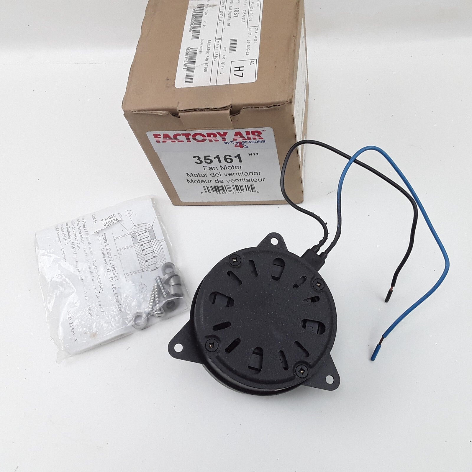 Four Seasons 35161 Engine Cooling Fan Motor Fits Jeep Cherokee (1995 1996-2001)
