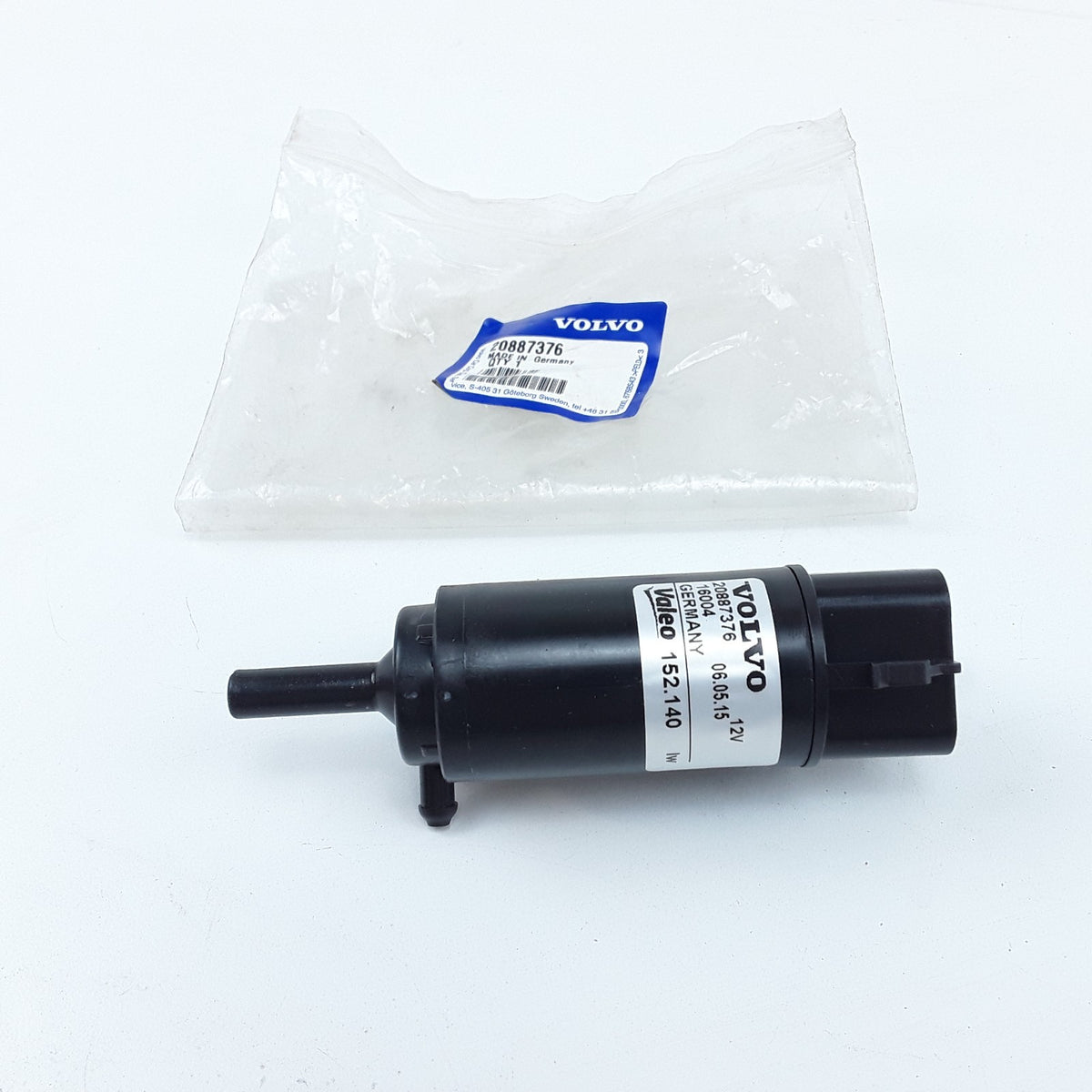 Windshield Washer Pump 20887376 For Volvo VNL 300, 430, 610, 660, 670 (Gen 2)