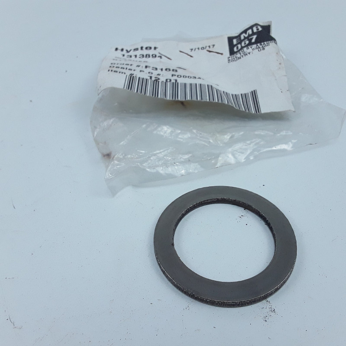 Hyster Washer 1313894 For Heavy Duty Forklift Fits Models G007, H007, J007, F007