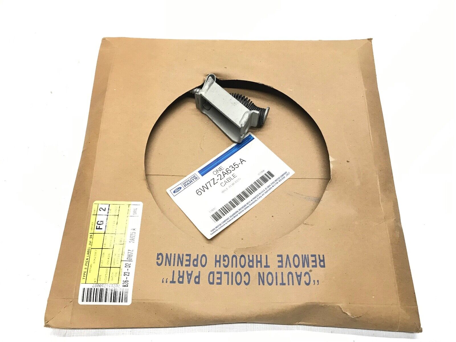 GENUINE OEM Ford Cable Assembly - Parking Brake 6W7Z-2A635-A FAST SHIPPING - HotCarParts