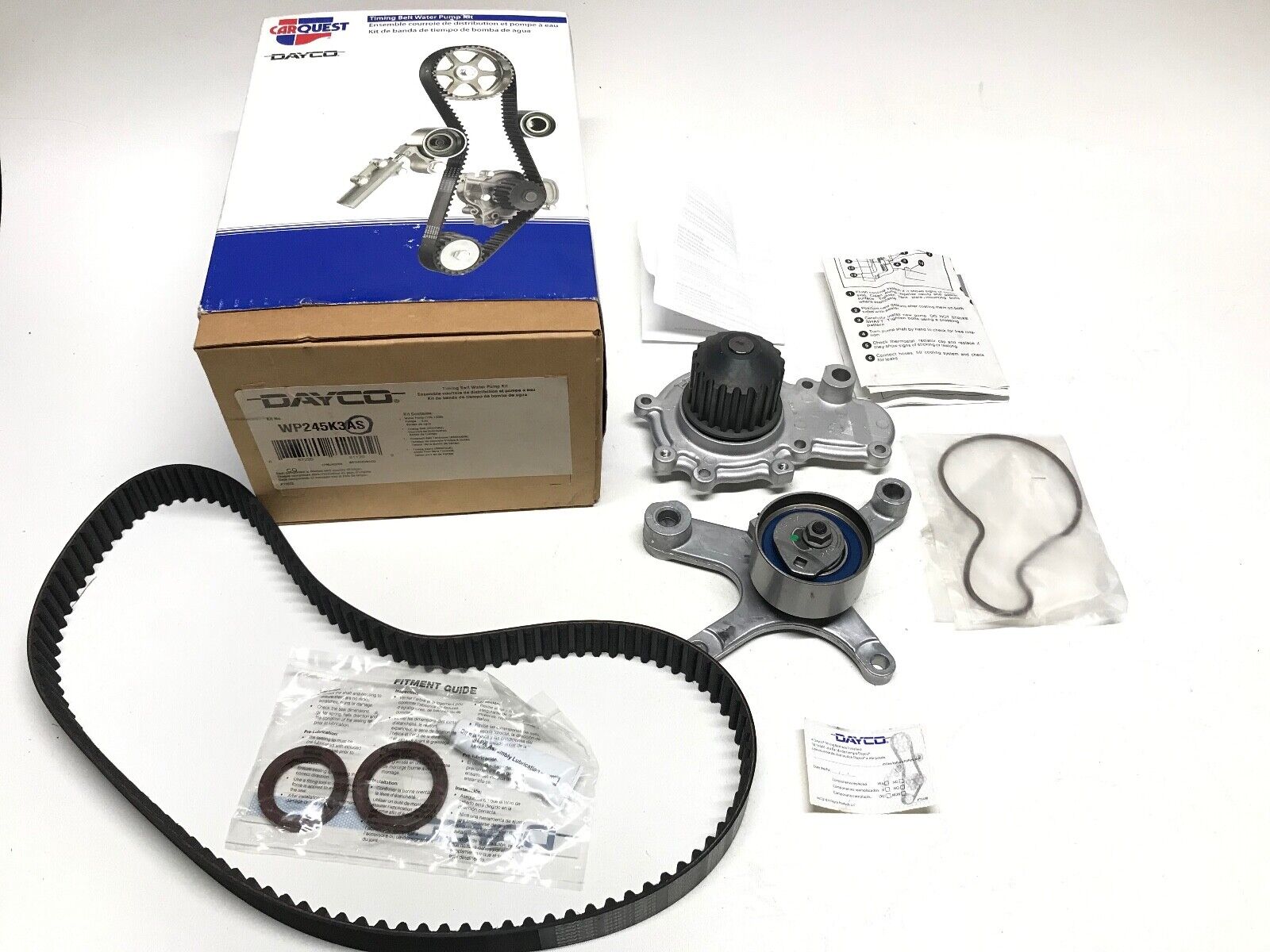 Engine Timing Belt Kit with Water Pump-Water Pump Kit with seals Dayco WP245K3AS - HotCarParts
