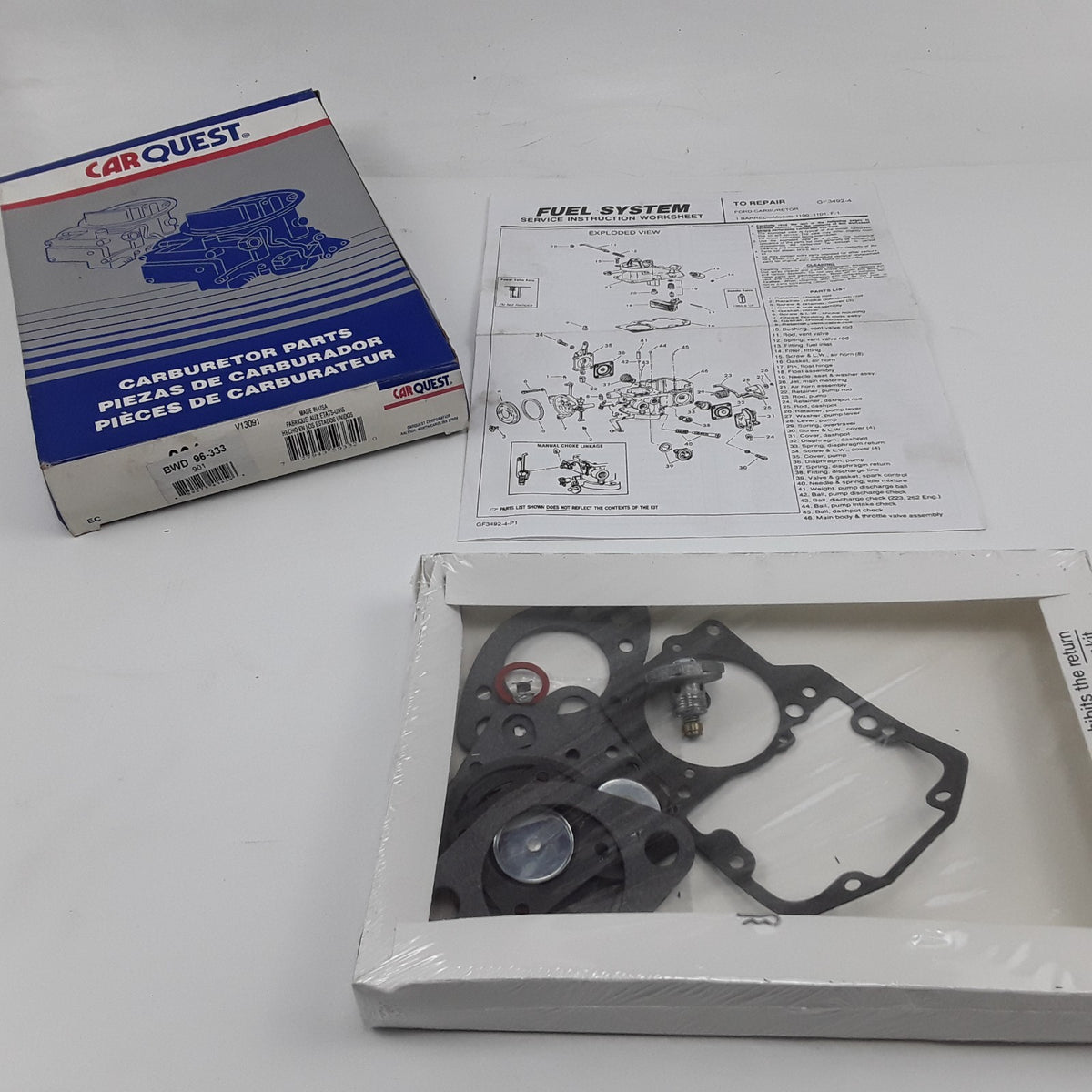 Carburetor Repair Kit Fits Ford Torino Falcon Mercury Villager Capri 1963-1969