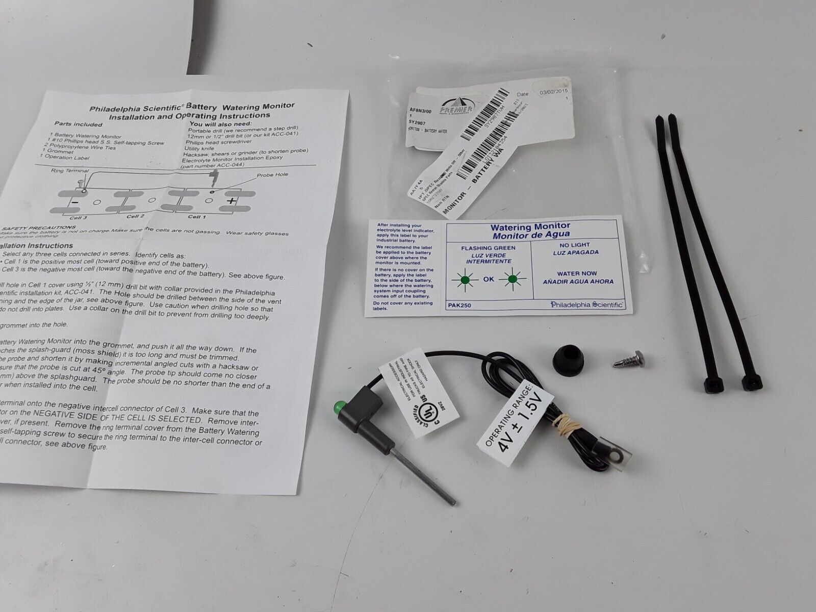 Sy2907 Forklift Monitor Battery Water SY 2907 Fast Free Shipping - HotCarParts