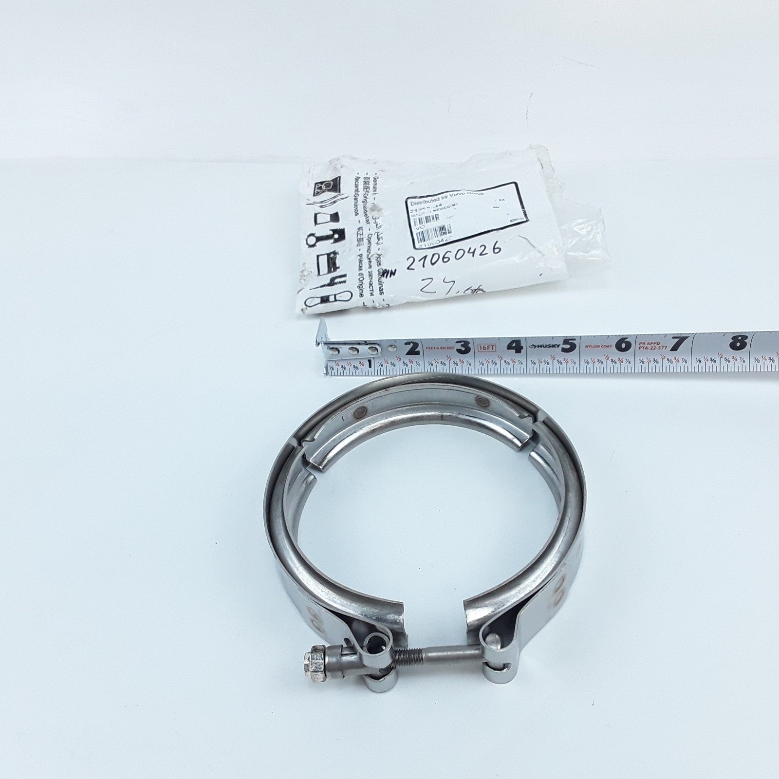 OEM V-Band Exhaust Clamp 21060426 For Volvo VNL, VNM, VNR, VHD, VNX, VAH Models