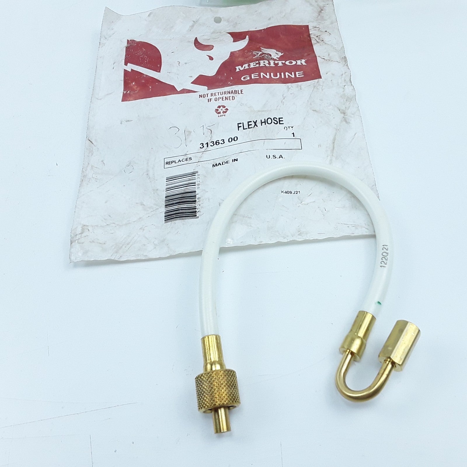 Tire Inflation System Hose Outside Tire 13.5 in For Wheels Larger Than 17.50 in