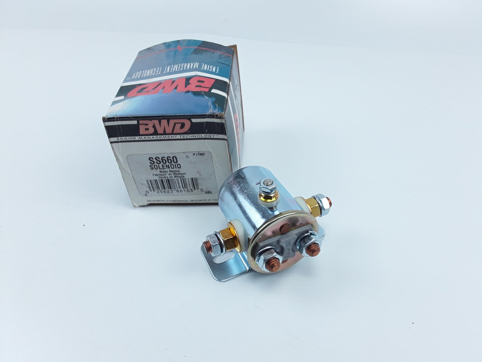 Starter Solenoid 12V 85 A 10-32 thread and 5/16"-24 thread copper terminal 5