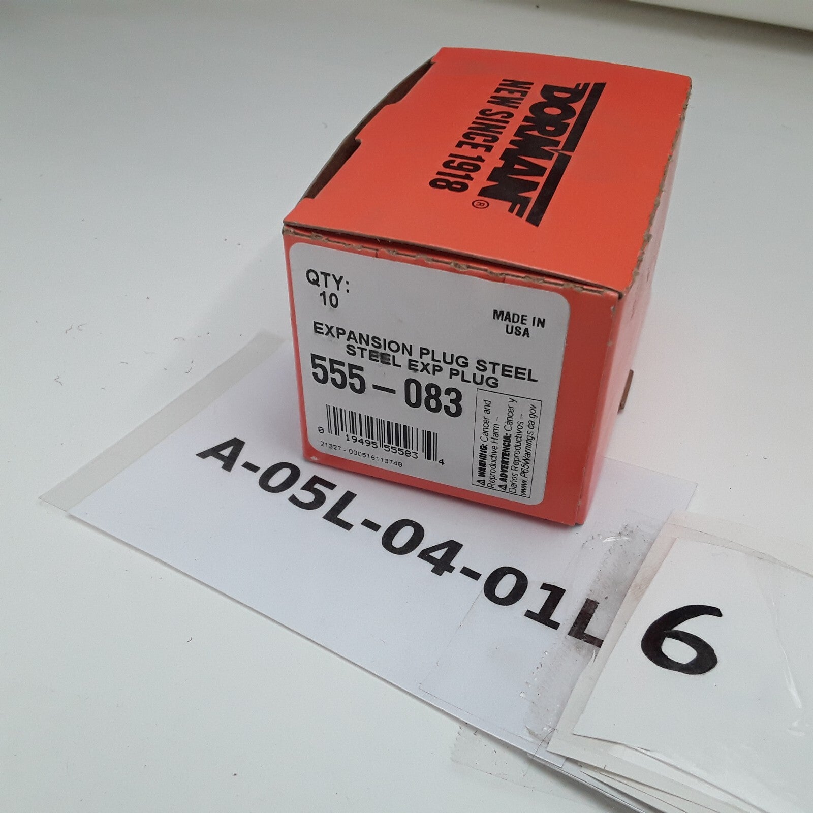 10 Steel Cup Expansion Plug 1-53/64 In Height 0.380 Fits Cadillac Ford Mercury