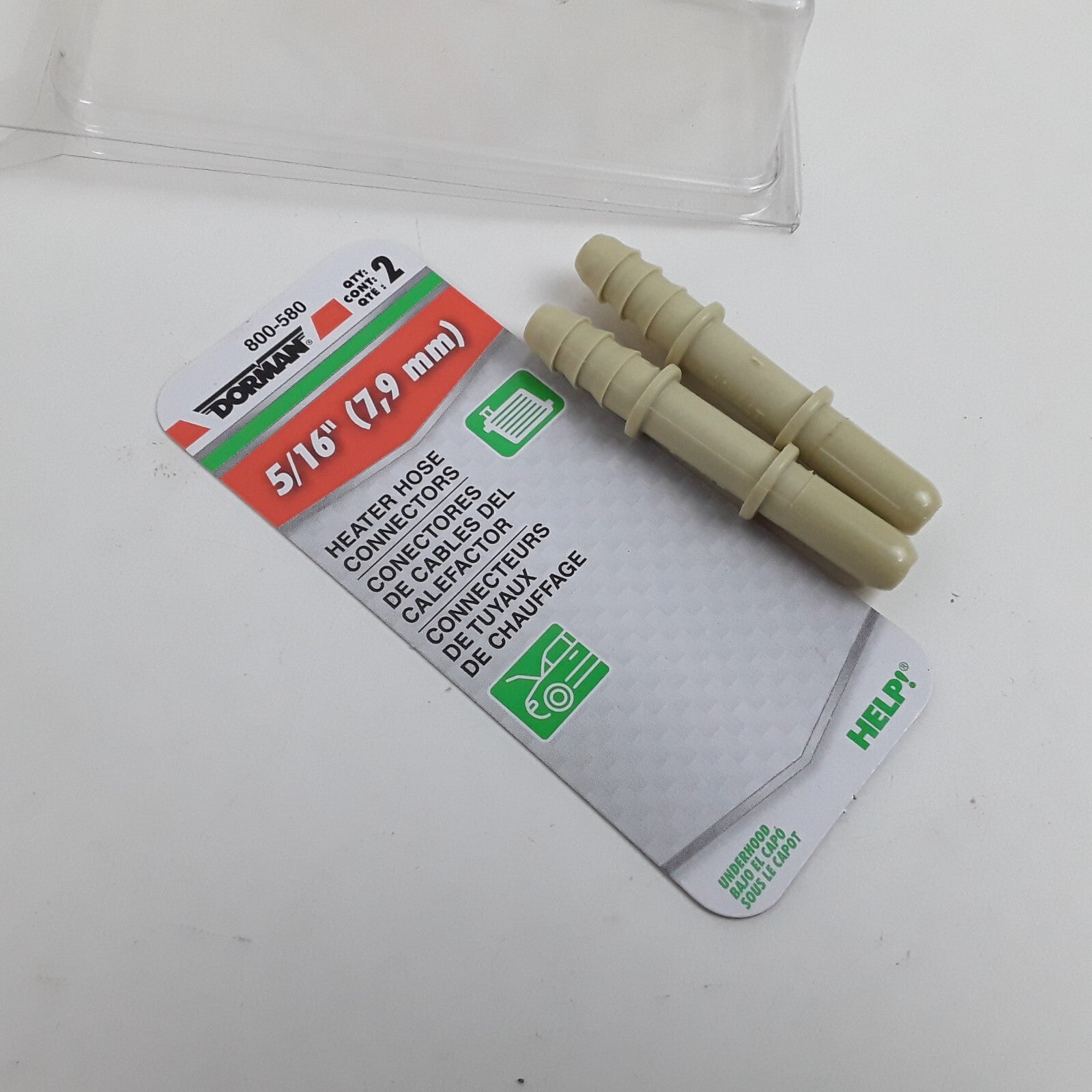 Dorman 800-580 5/16 In. Heater Hose Connector, Straight To 5/16 In. Barbed