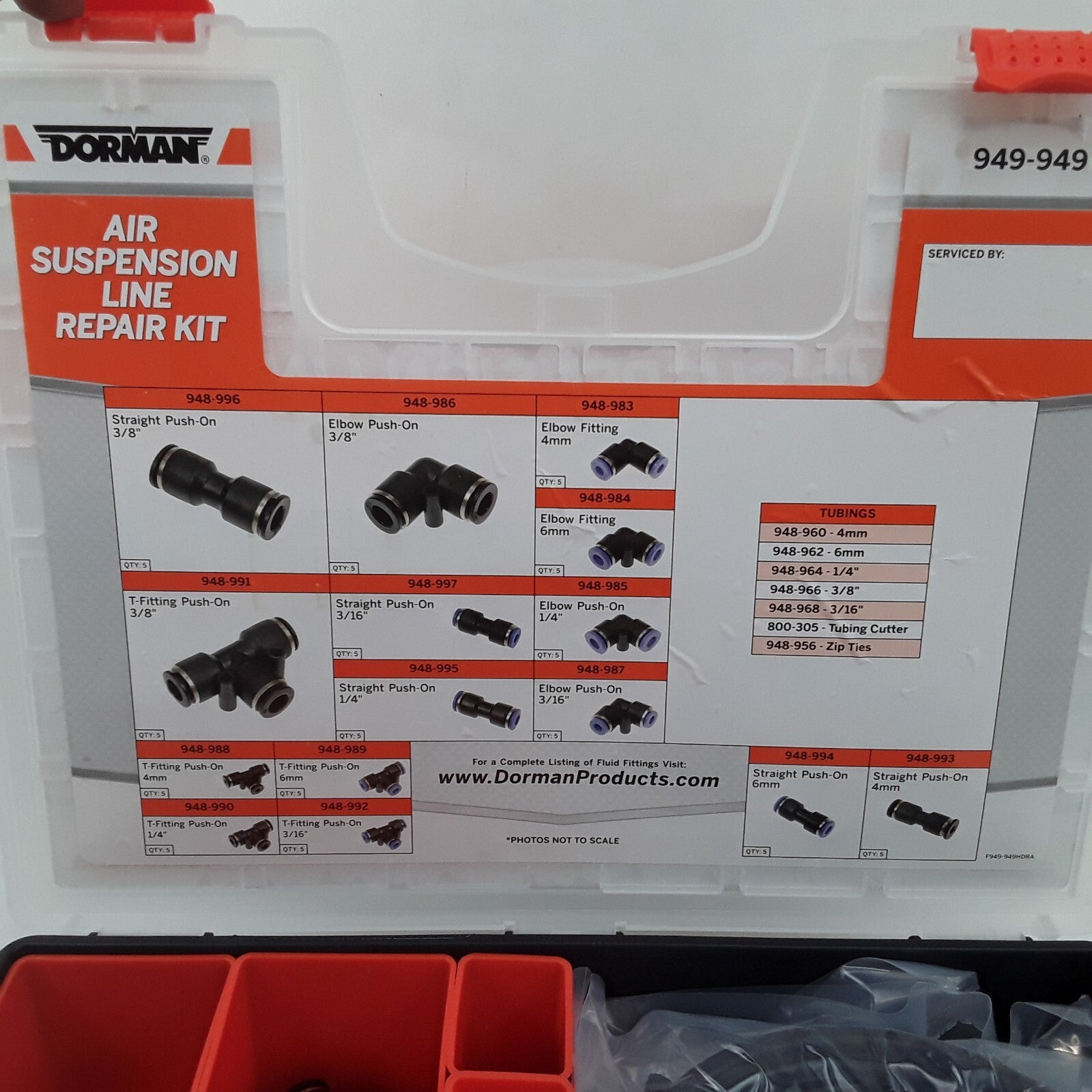 Trailer Truck Air Suspension Compressor Line Hose Repair Kit Length 419 mm