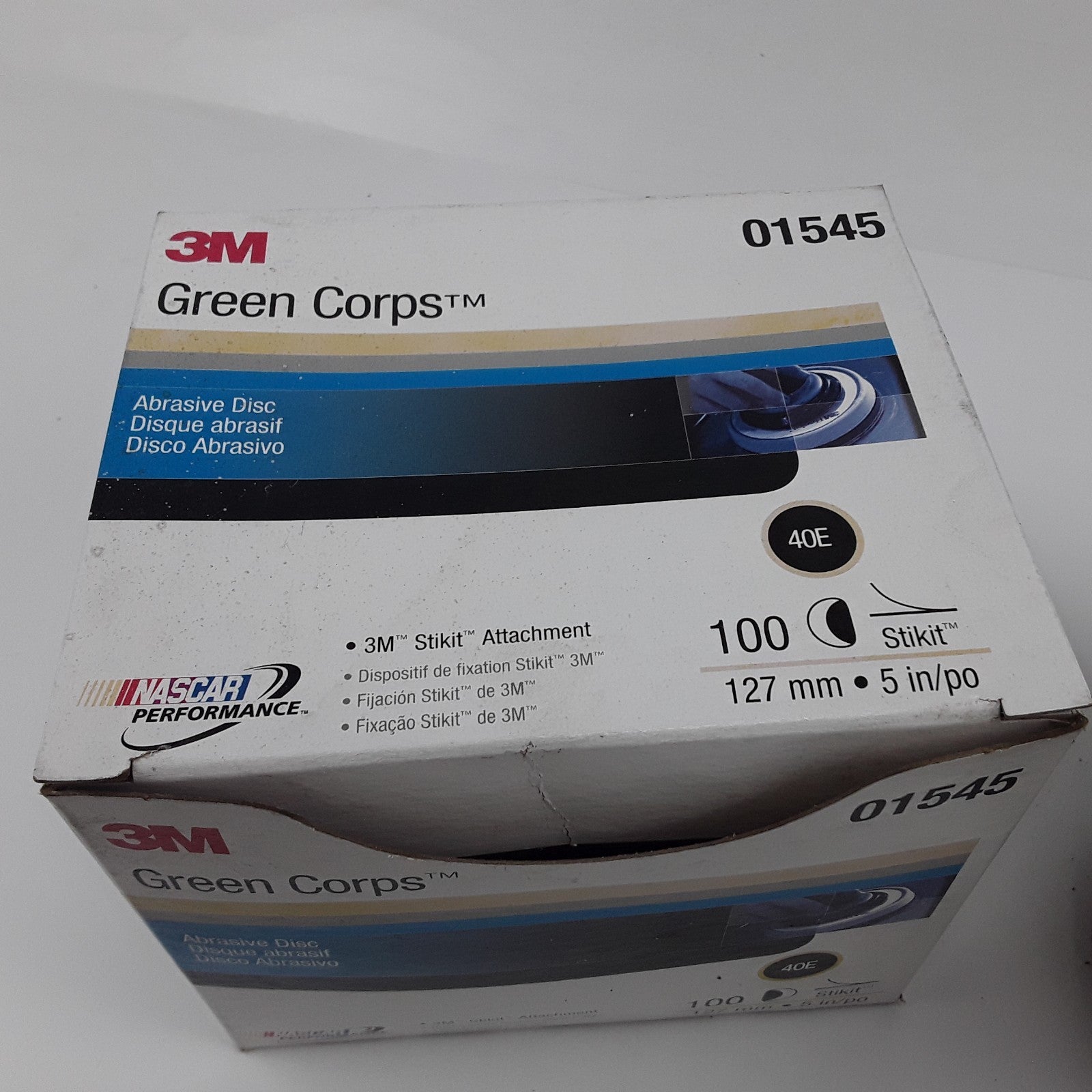 3M 01545 Green Corps Stikit Pro Abrasive Disc Heavy Duty Sz 127mm 5in Box of 100