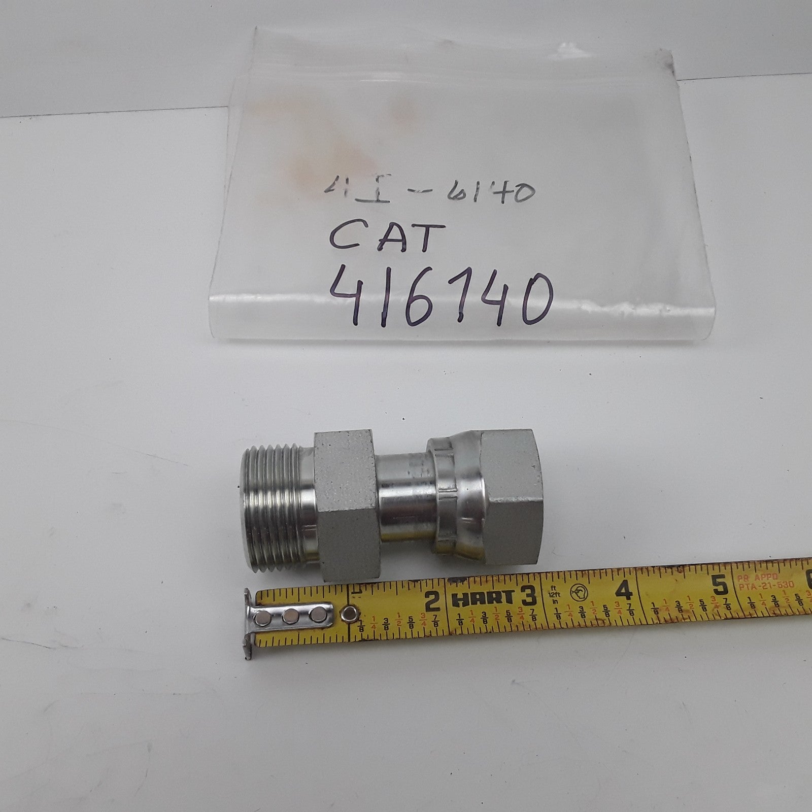 Caterpillar 4I-6140 Fluid Carrying Straight Adapter Assembly Steel Heavy Duty