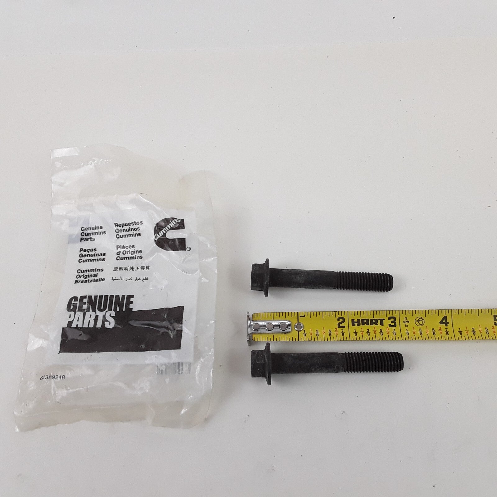 2 Cummins 3944593 Multi-Purpose Hexagon Flange Head Cap Screw BS3 5.9L B Engine